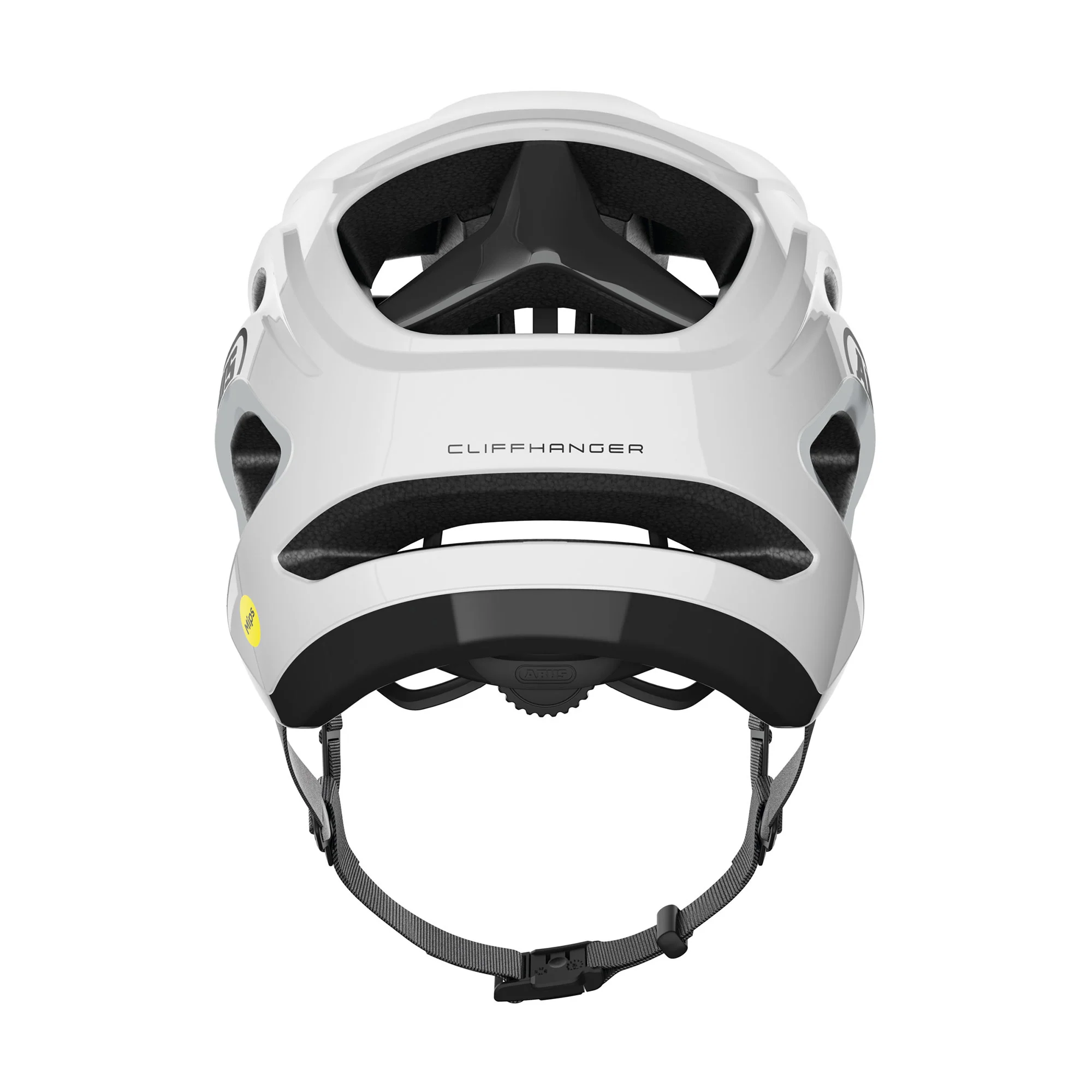 Abus CliffHanger MIPS Mountainbike Helm shiny white - Image 3