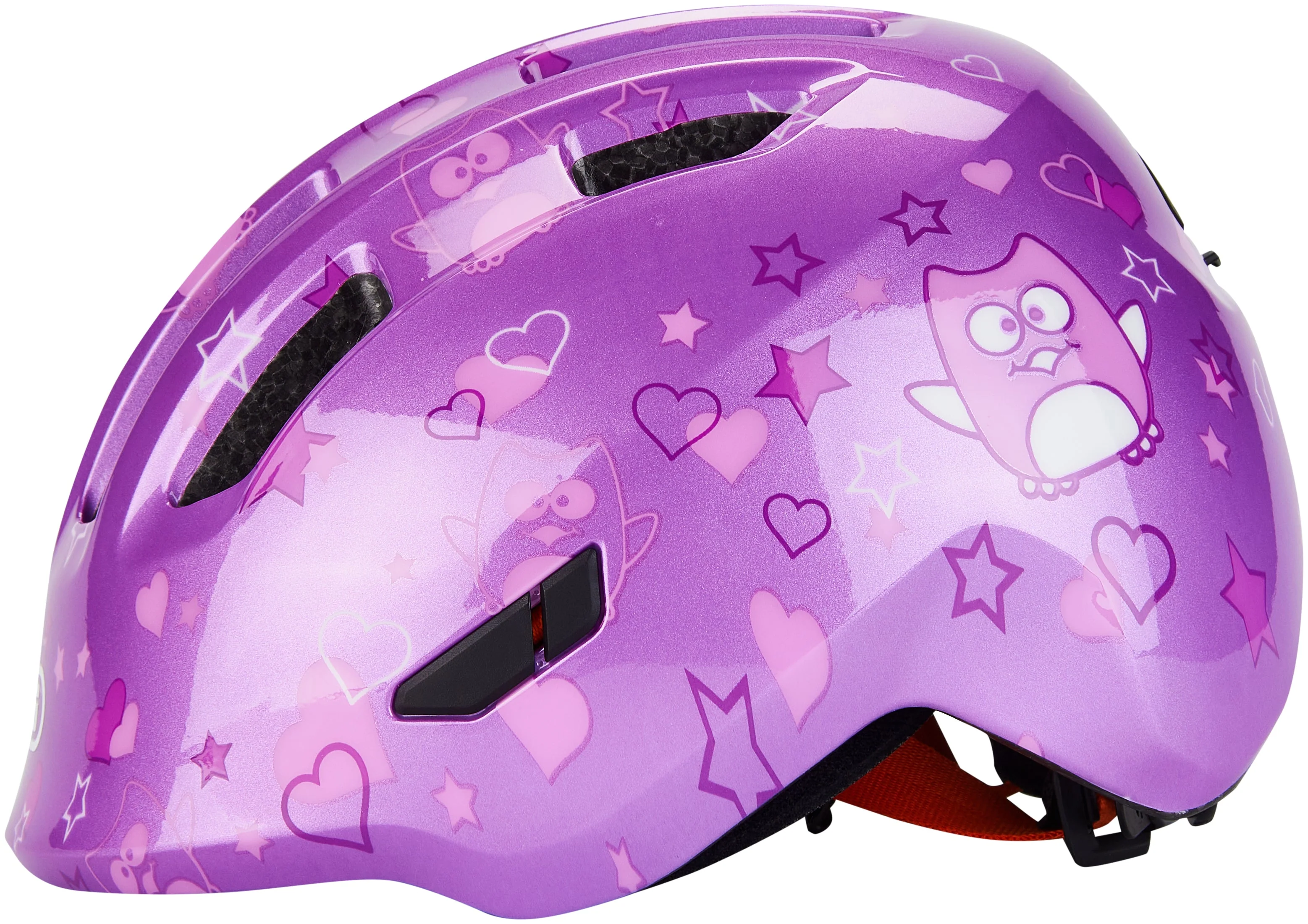 ABUS Smiley 3.0 Helm Kids purple star - Image 3