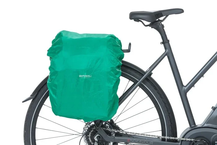 Basil Discovery 365D Doppel-Gepäckträgertasche M 18l schwarz/türkis - Image 4
