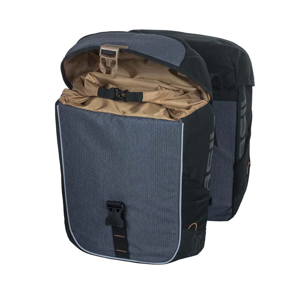 Basil Miles Doppel-Gepäckträgertasche 34l blau/schwarz - Image 3