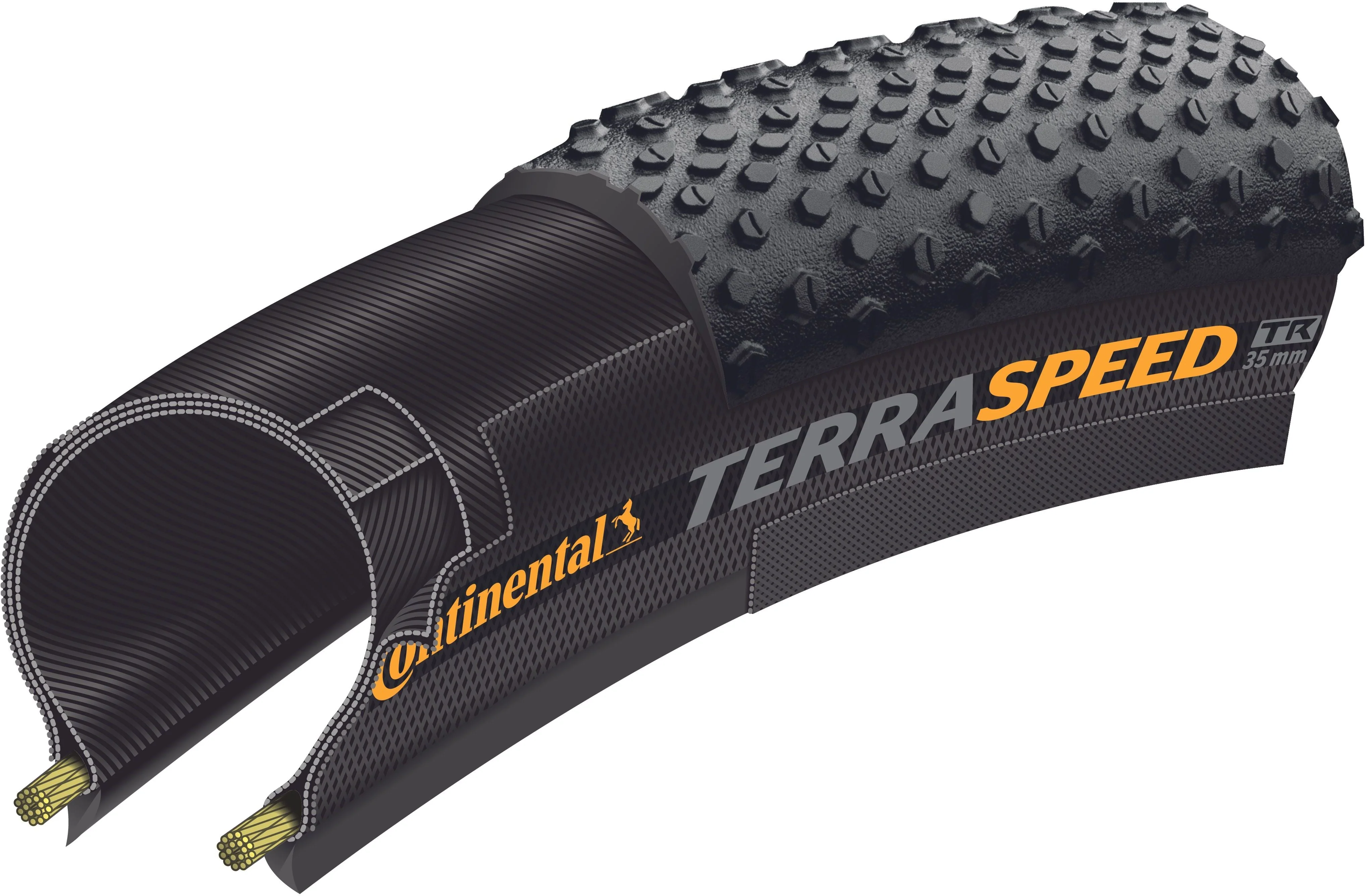 Continental Terra Speed ProTection Faltreifen TLR 27.5x1.50" schwarz/beige - Image 3