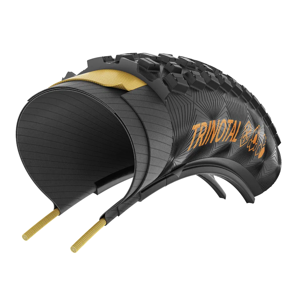 Continental Trinotal Trail Grip Falt 28" Faltreifen schwarz / transparent skin - Image 3