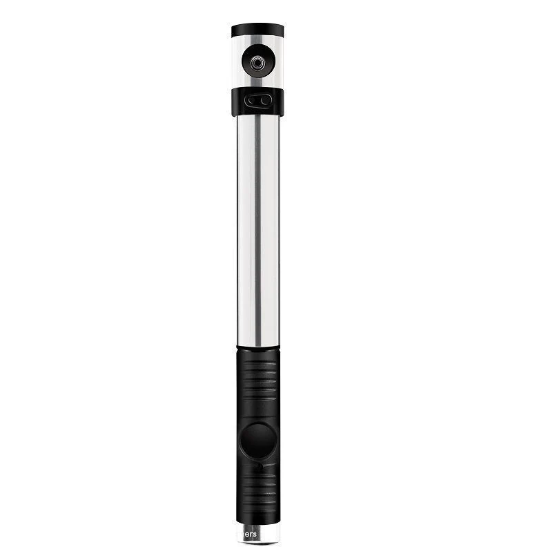 Crankbrothers Klic HP Handpumpe inkl. Rahmenhalter  silver