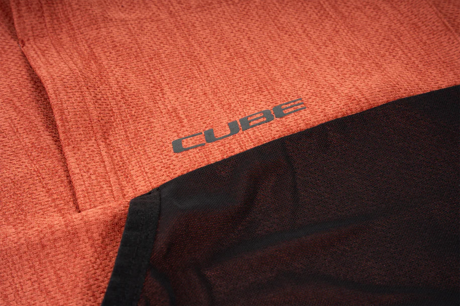 Cube GRAVEL Trikot Full Zip CARGO kurzarm red - Image 5