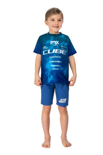 Cube MTB Baggy Short ROOKIE X Actionteam blue - Image 2