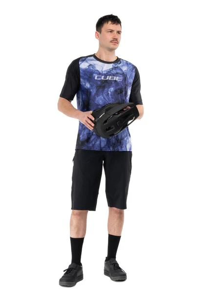 Cube MTB Trikot ARTLINE kurzarm blue´n´black - Image 3