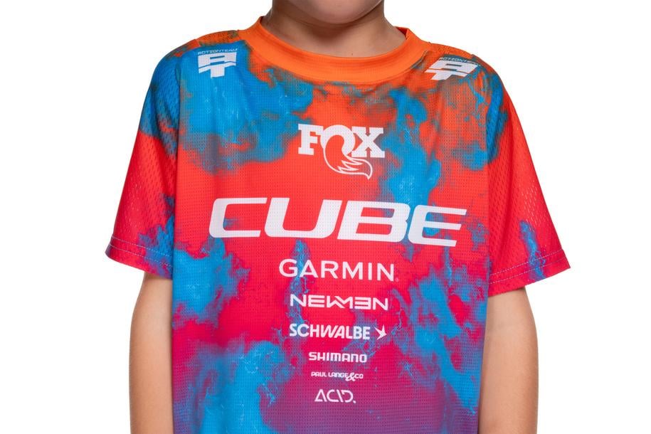 Cube MTB Trikot ROOKIE X Actionteam kurzarm blue´n´pink´n´orange - Image 3