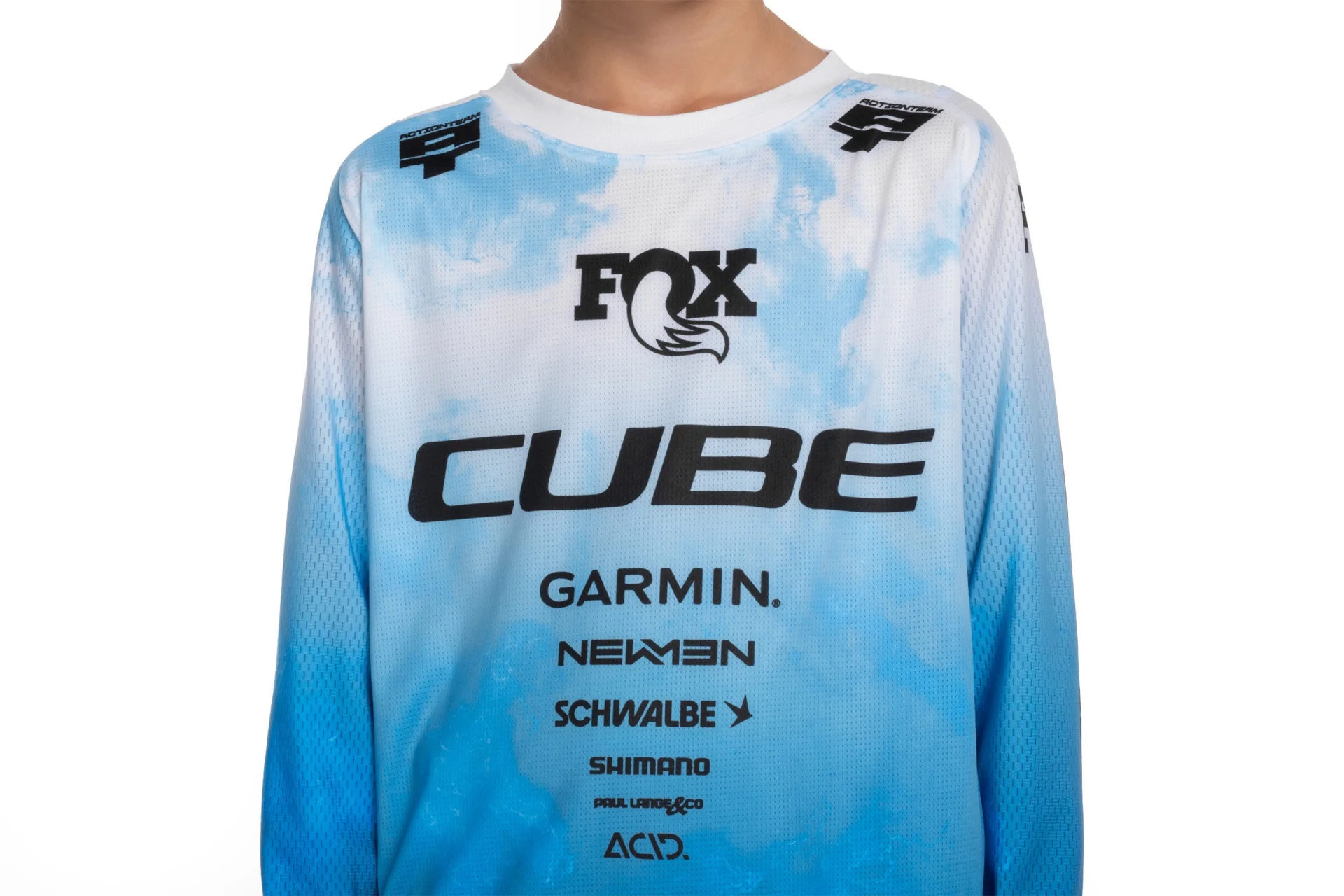 CUBE MTB Trikot ROOKIE X Actionteam langarm topas blue - Image 3