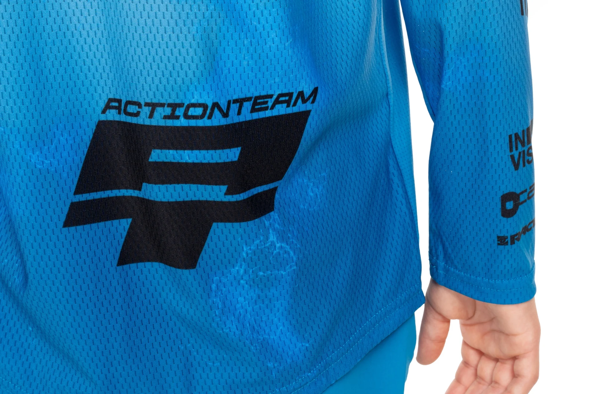 CUBE MTB Trikot ROOKIE X Actionteam langarm topas blue - Image 5