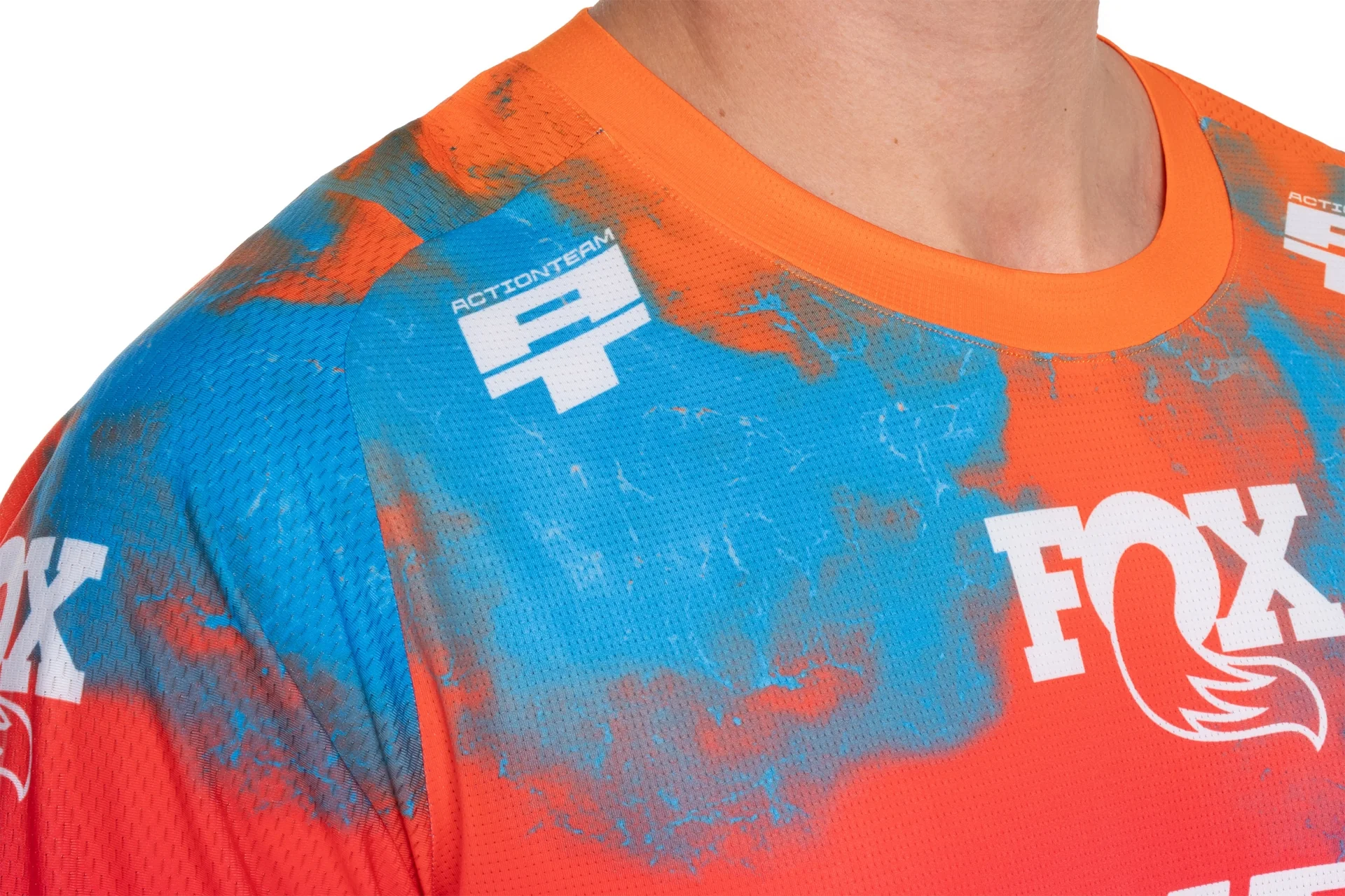 Cube MTB Trikot X Actionteam langarm blue´n´pink´n´orange - Image 4