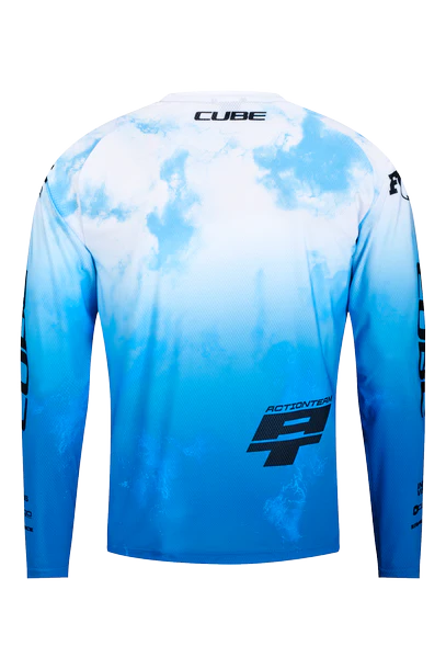 Cube MTB Trikot X Actionteam langarm topas blue - Image 2