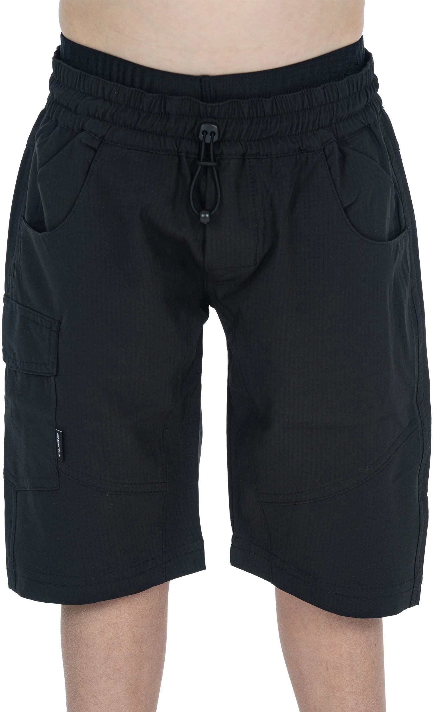 CUBE TEAMLINE Baggy Shorts ROOKIE inkl. Innenhose black´n´white - Image 3