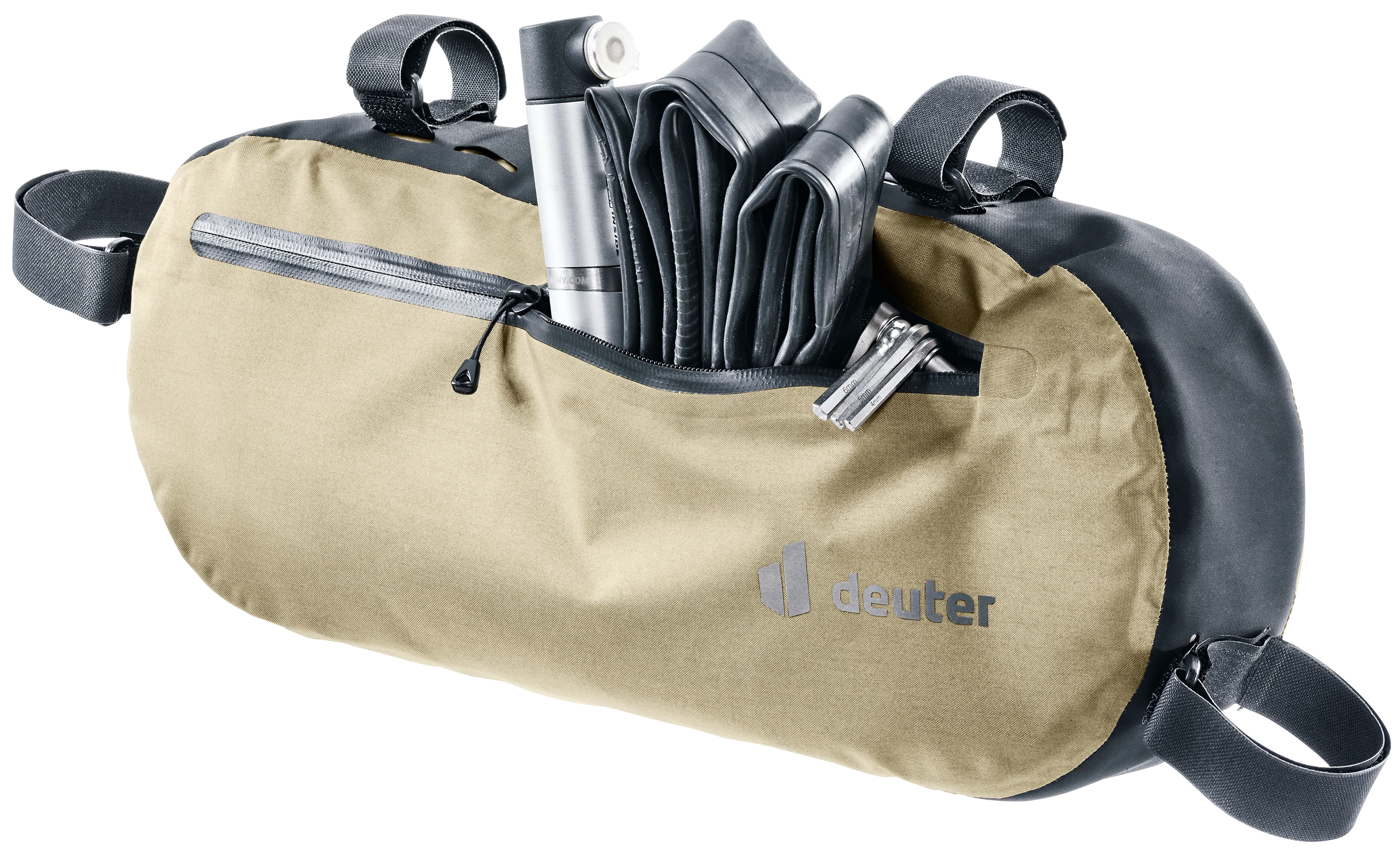 deuter Cabezon Front Bag 6 Lenkertasche beige/schwarz - Image 3