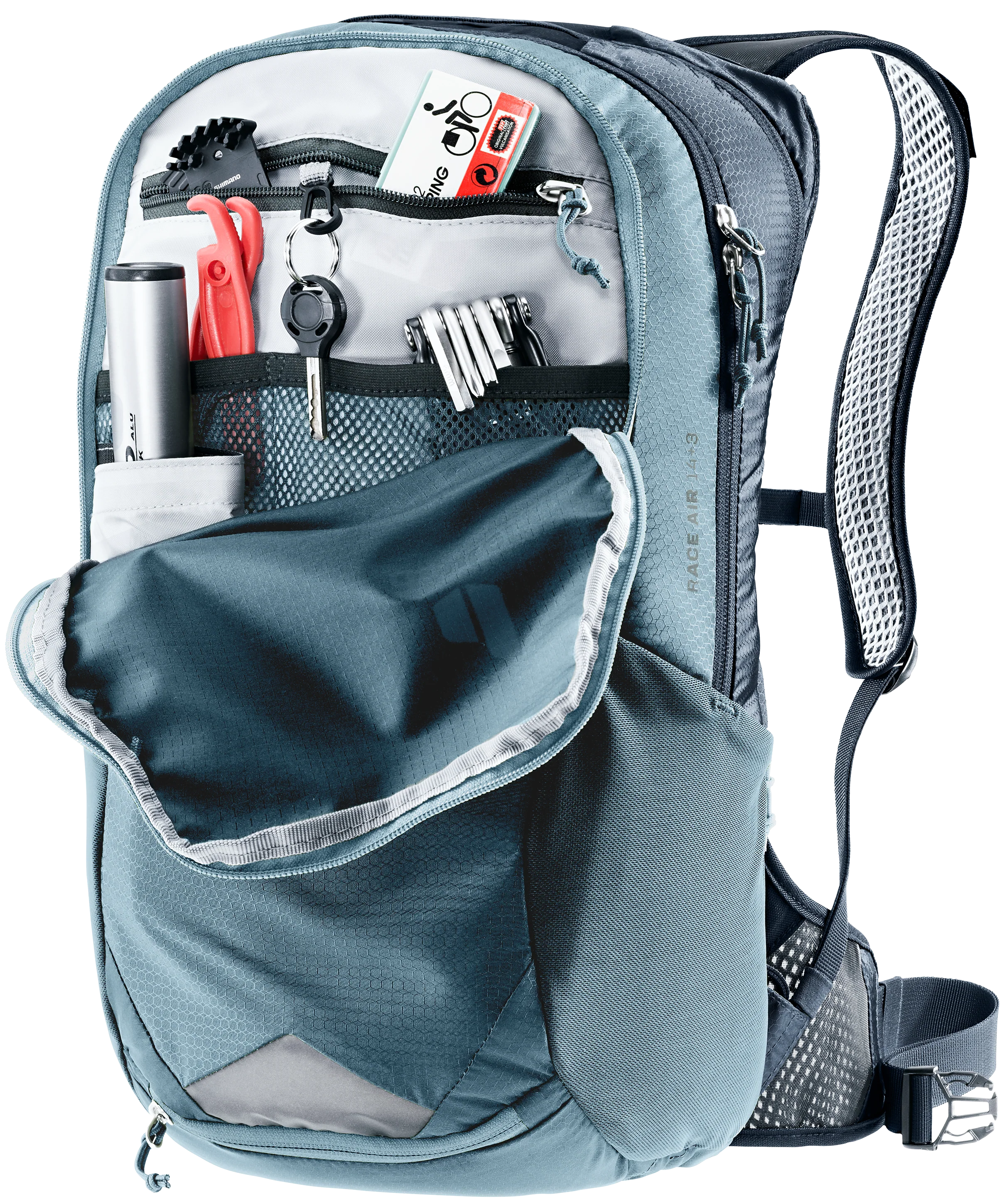 deuter Race Air 14+3 Fahrradrucksack blau - Image 11