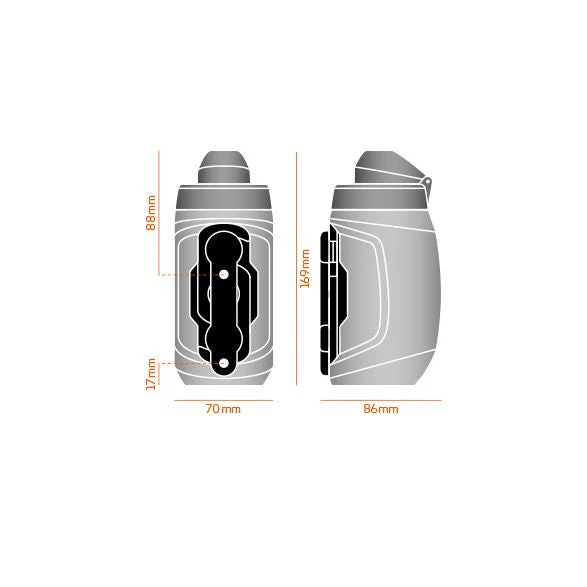 Fidlock Twist Bottle 450 inkl. Halterung schwarz/transparent - Image 3