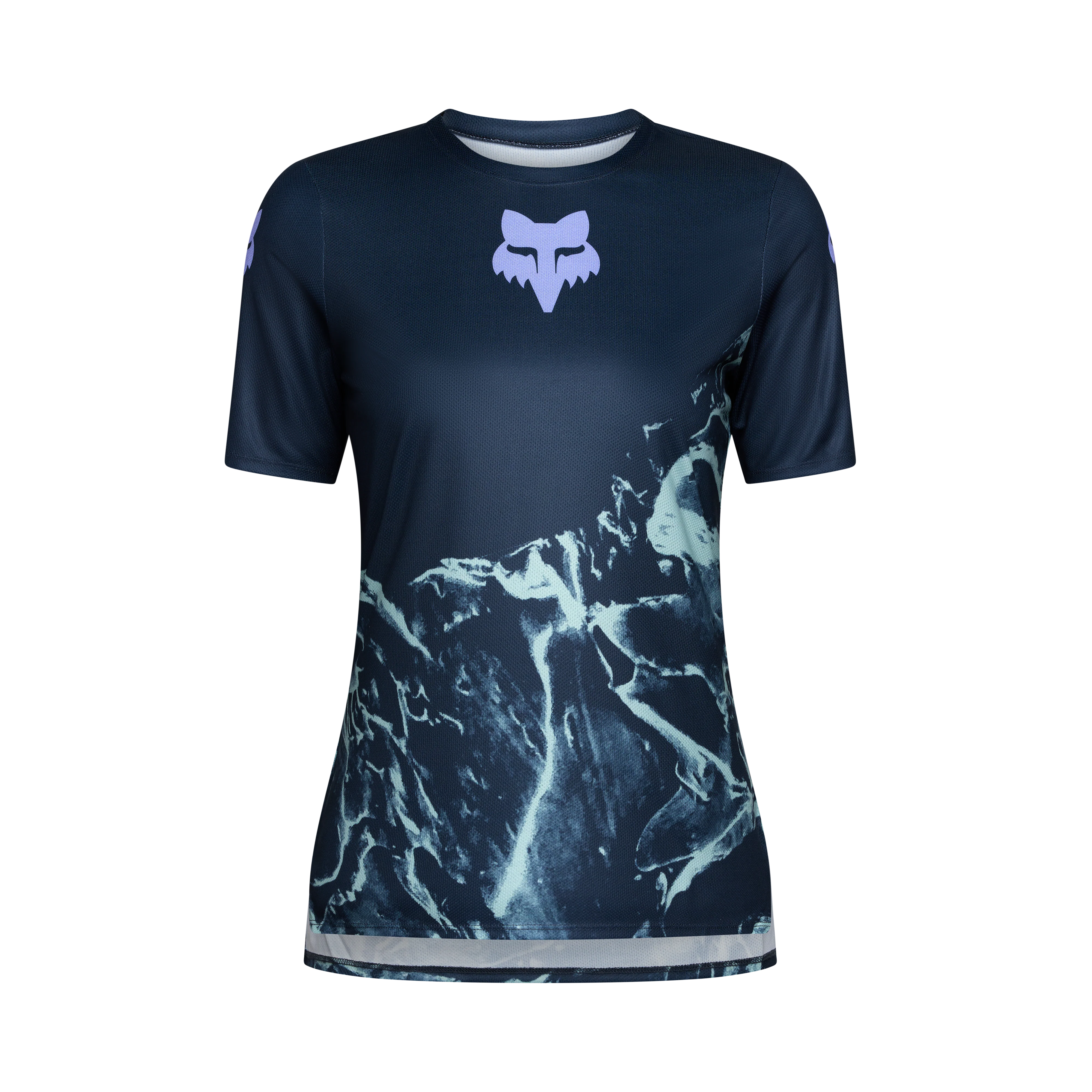 Fox W Ranger SS Jersey Img Print Arctic Blue