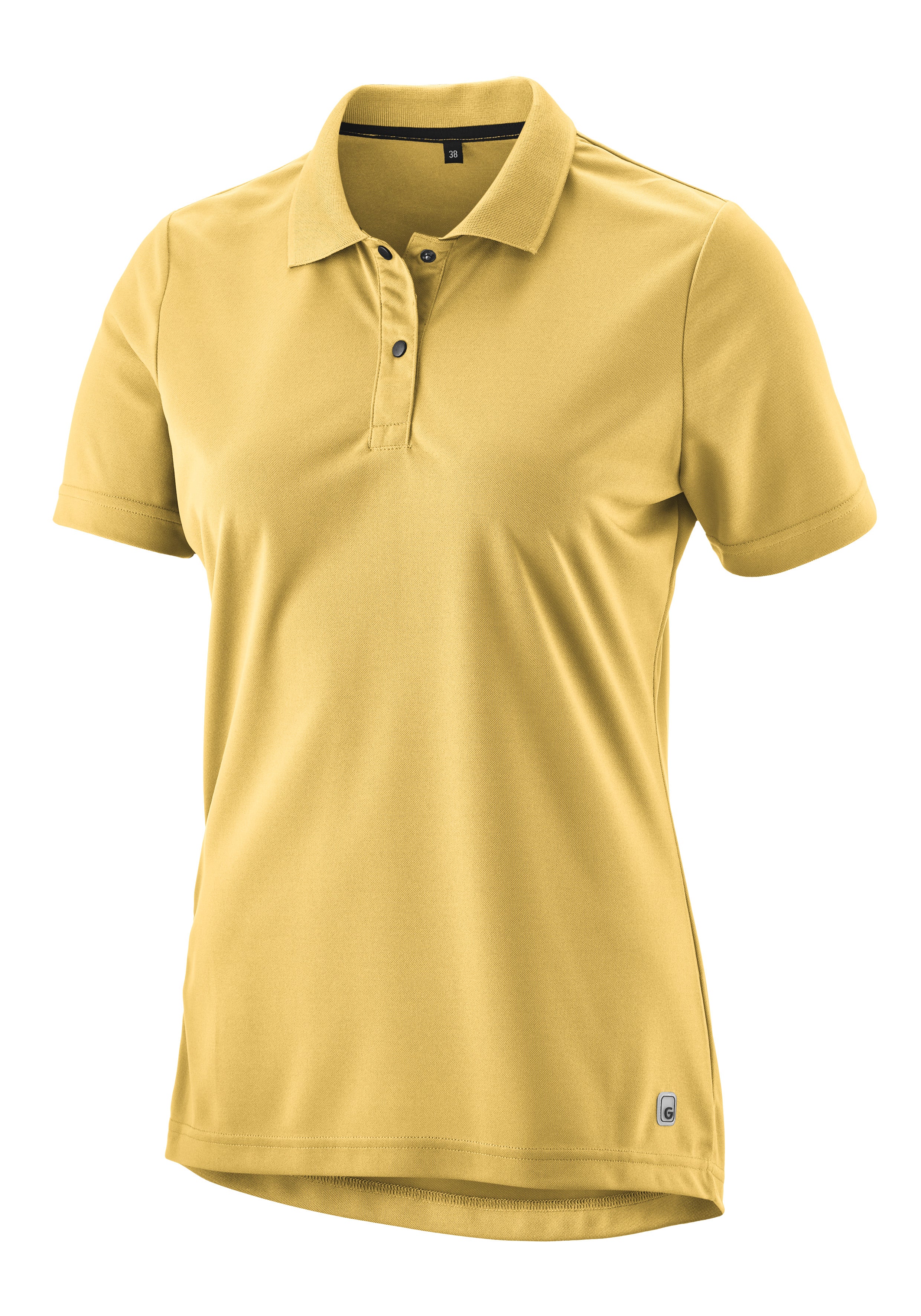 Gonso Essential Poloshirt Damen yellow finch - Image 3