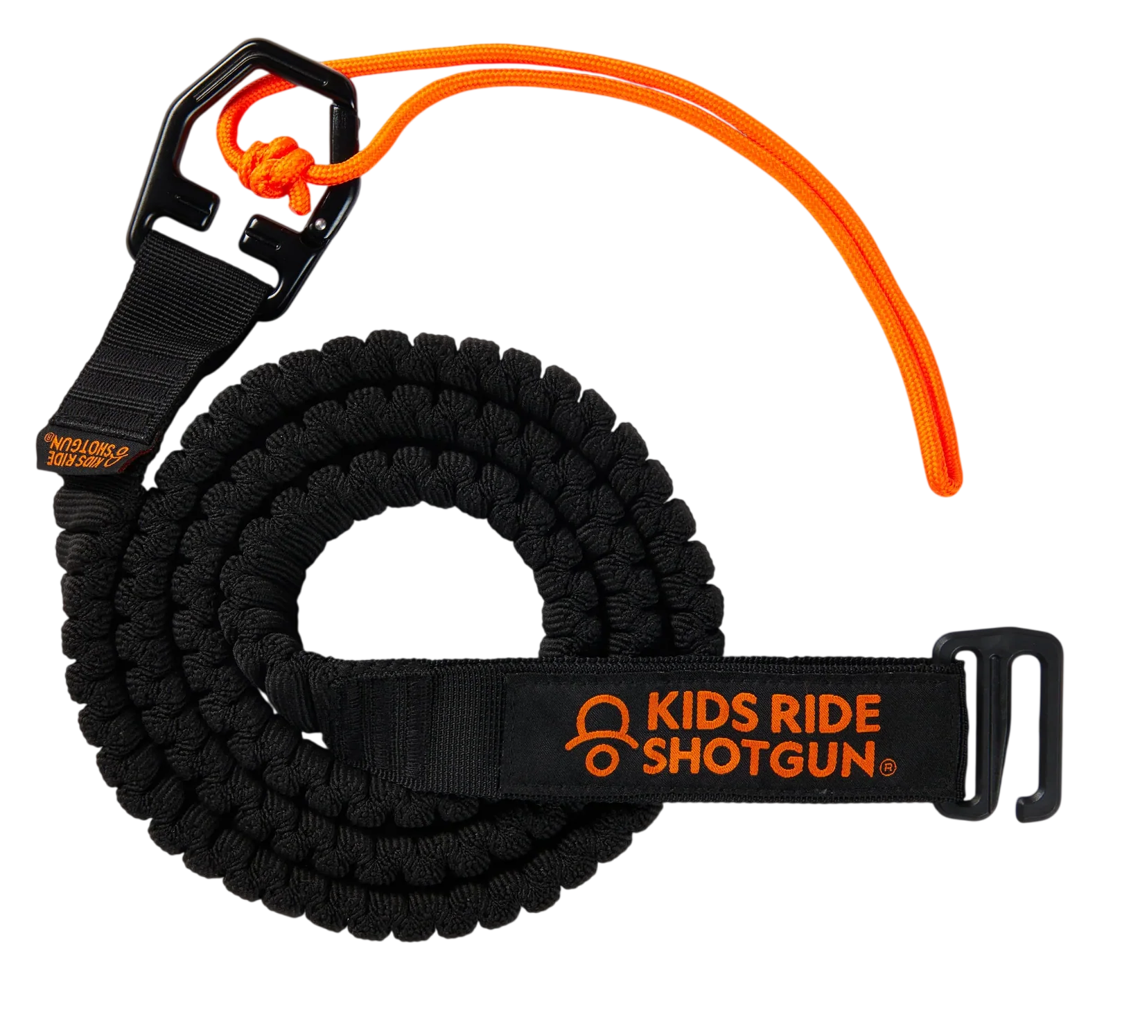 Kids Ride Shotgun Quick Fit MTB Tow Rope Abschleppseil 1.7 - 3.3m black
