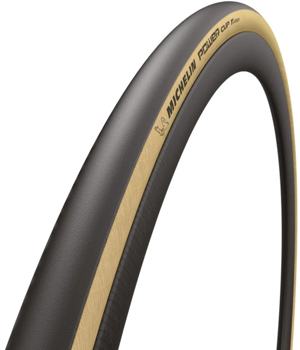 Michelin Power Cup Competition Line Faltreifen 700x25C TS TLR schwarz/beige