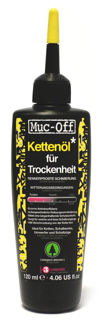 Muc-Off Dry Lube Kettenöl für Trockene Bedingungen 120ml