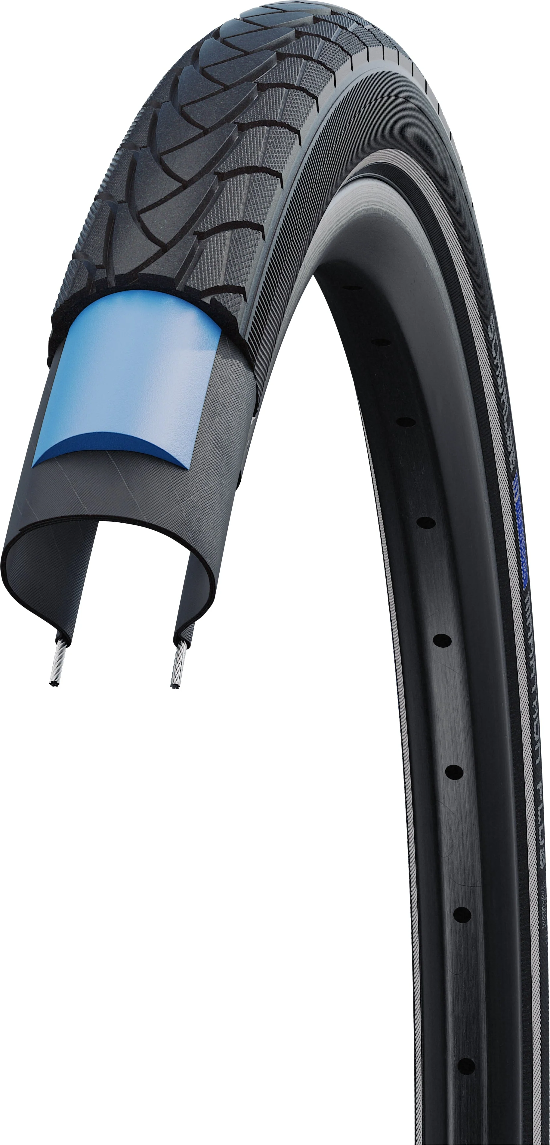 Schwalbe Marathon Plus Drahtreifen SmartGuard Endurance Reflex 28x1.10" schwarz - Image 4