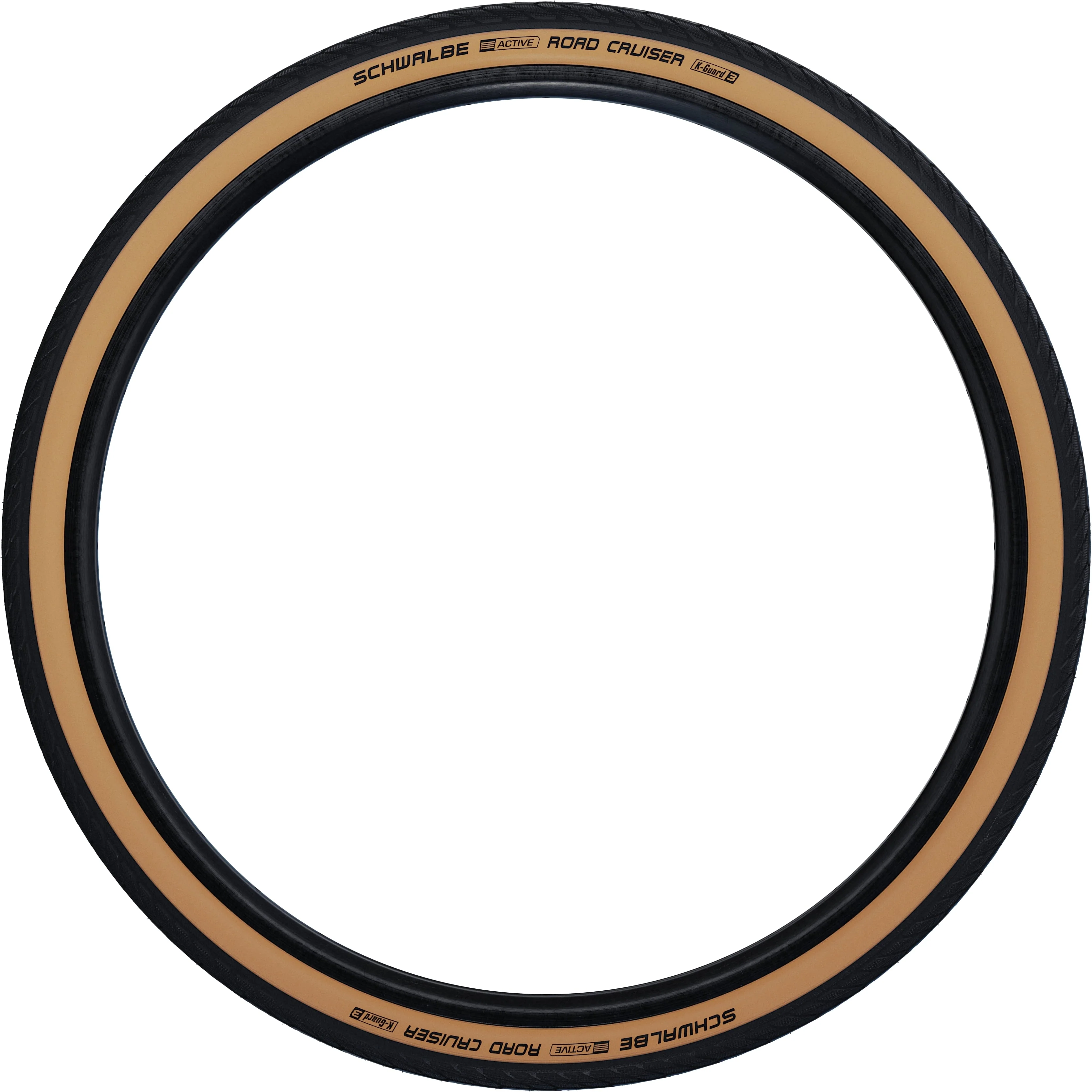 Schwalbe Road Cruiser Active Drahtreifen 27x1 1/4" KvlrGuard Green Compound beige/schwarz - Image 3