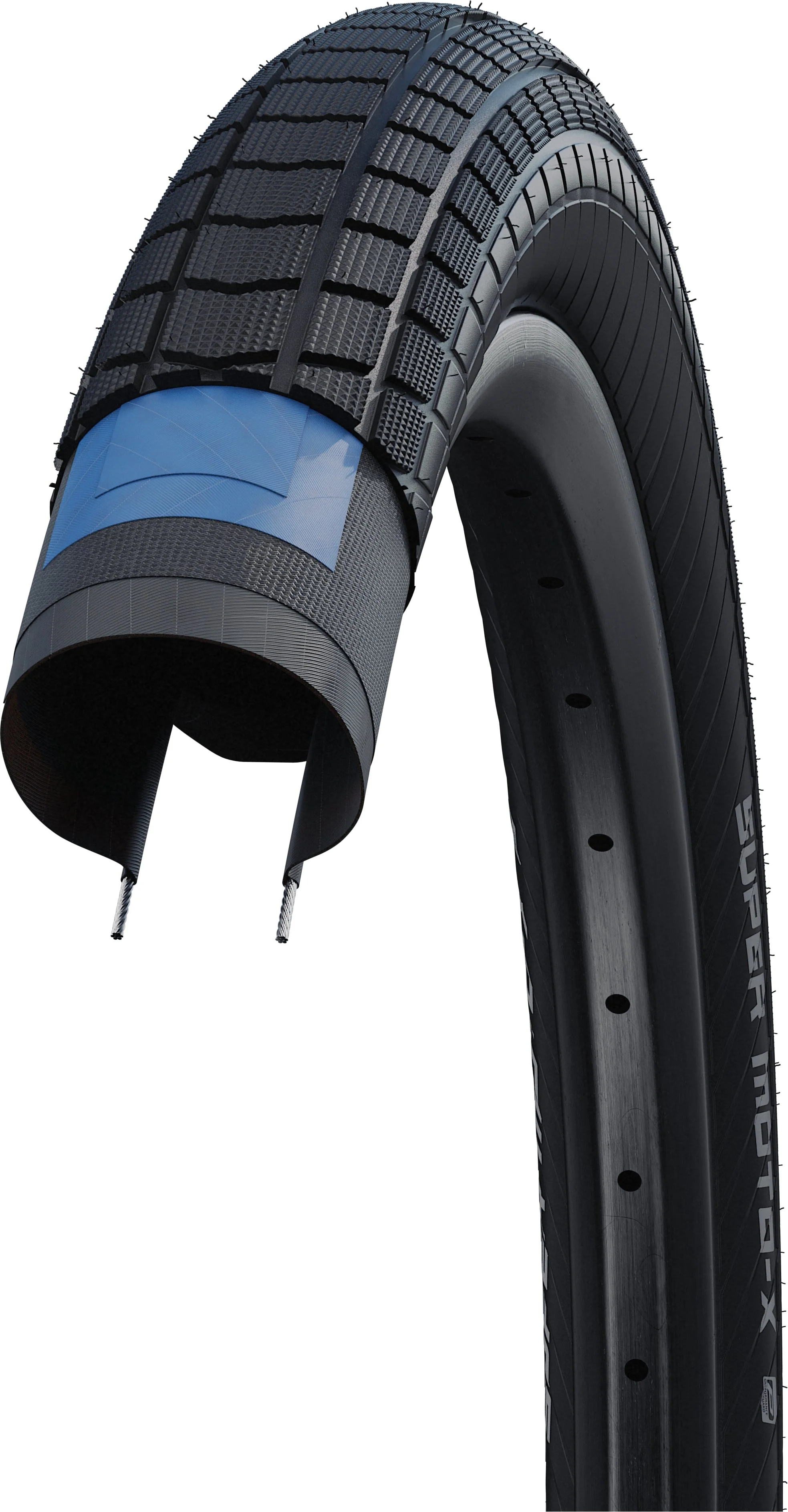 Schwalbe Super Moto-X Drahtreifen 27.5x2.80" Performance RaceGuard SnakeSkin - Image 3