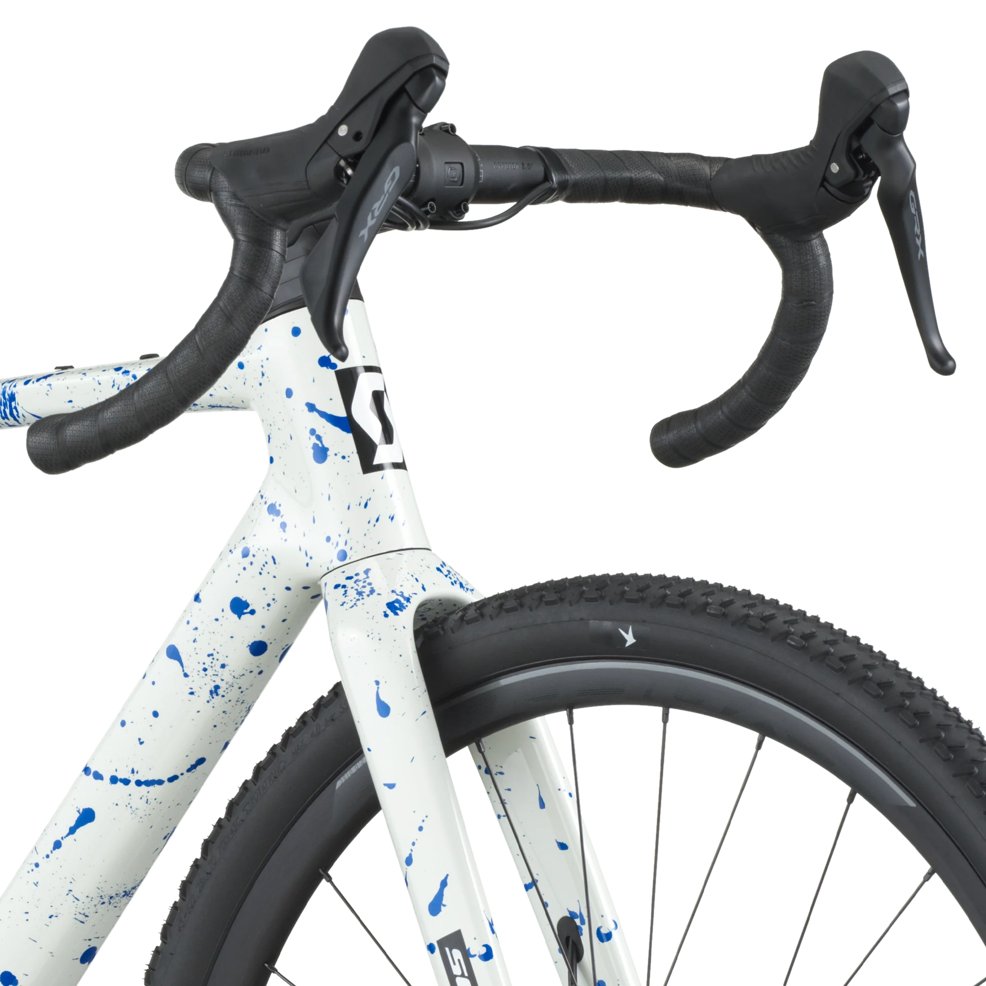 Scott Addict Gravel 30 white/splatter blue (2026) - Image 7