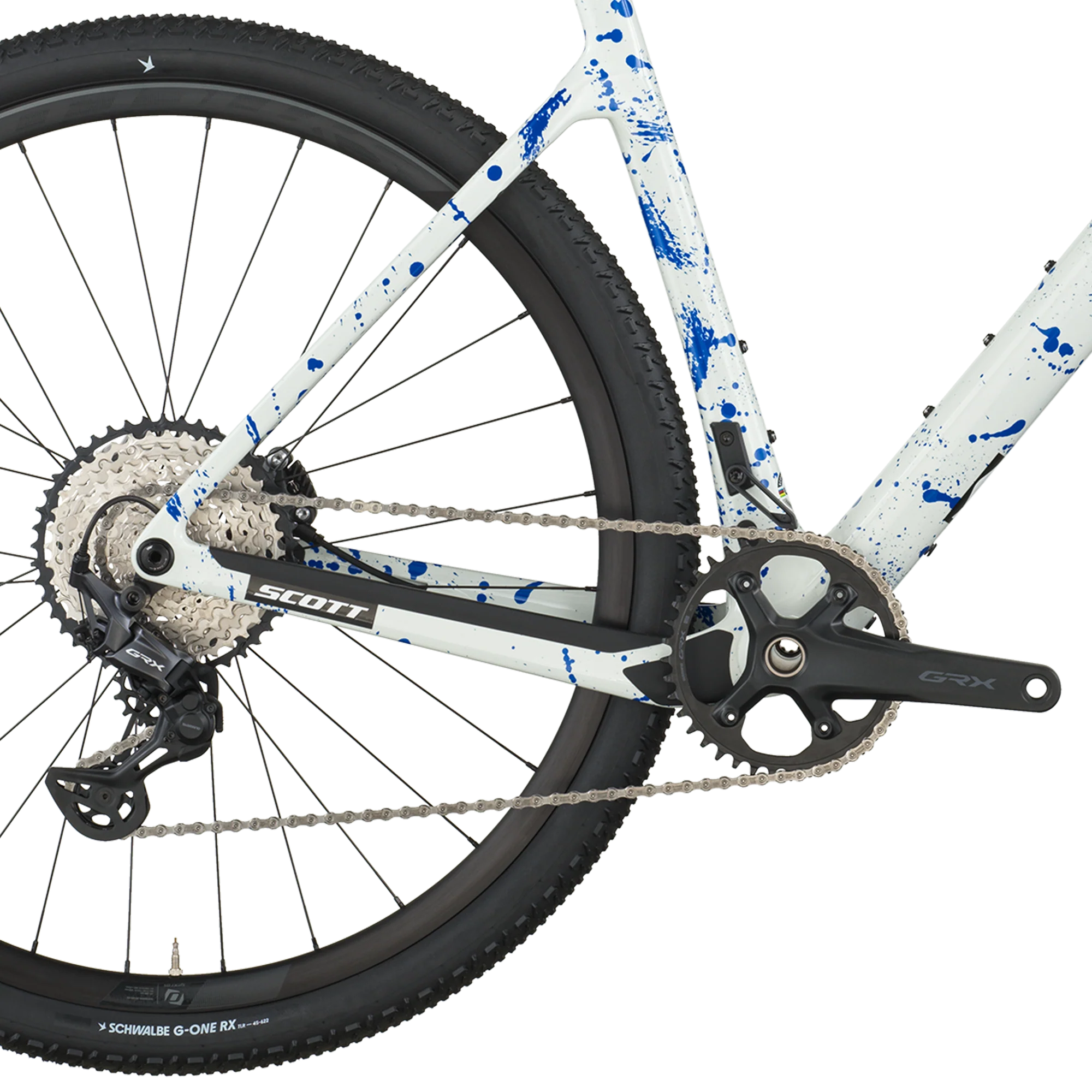 Scott Addict Gravel 30 white/splatter blue (2026) - Image 8
