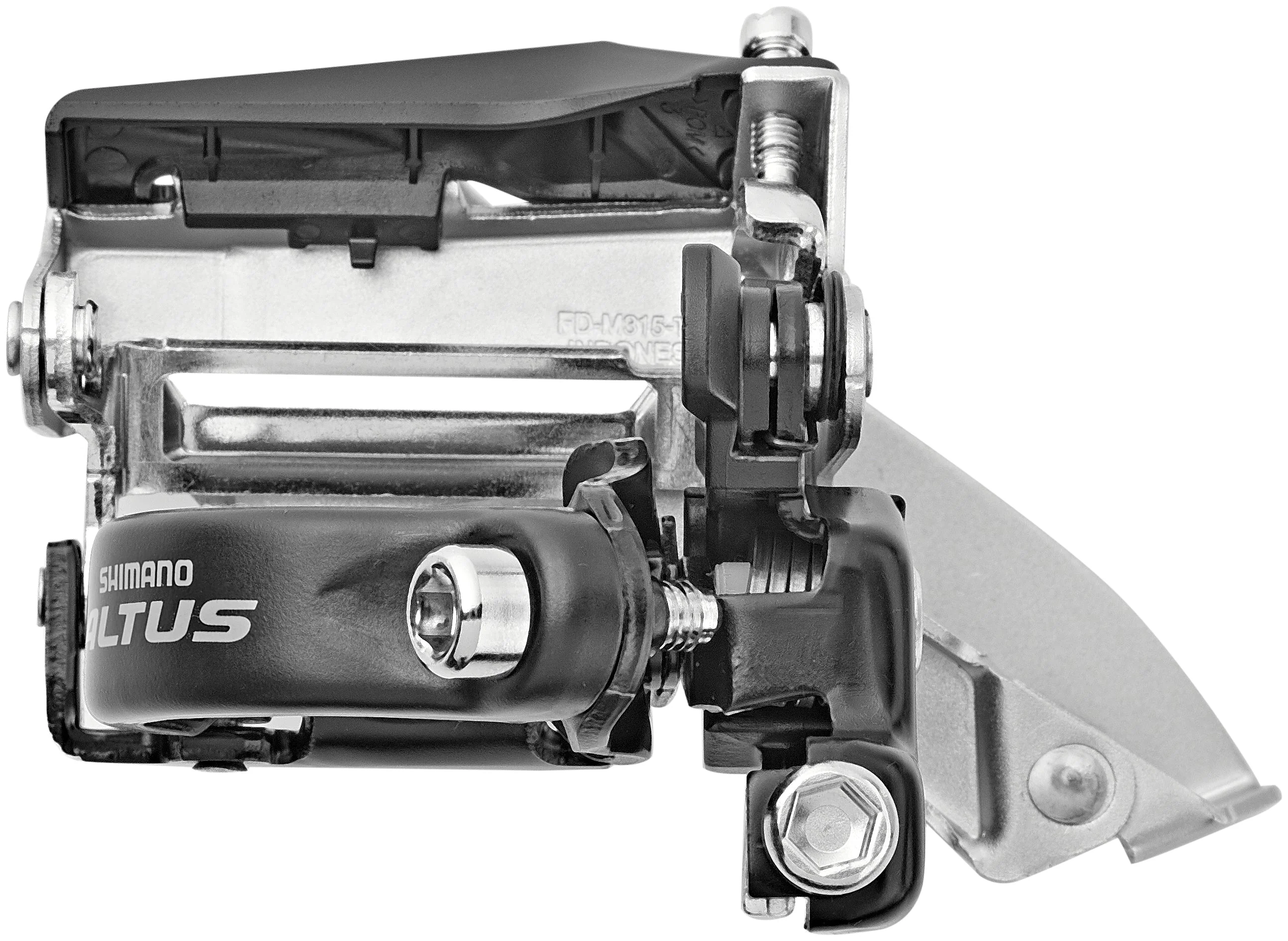 Shimano Altus FD-M315 Umwerfer 2x7/8-fach Top Swing Schelle Tief Dual-Pull silber/schwarz - Image 2