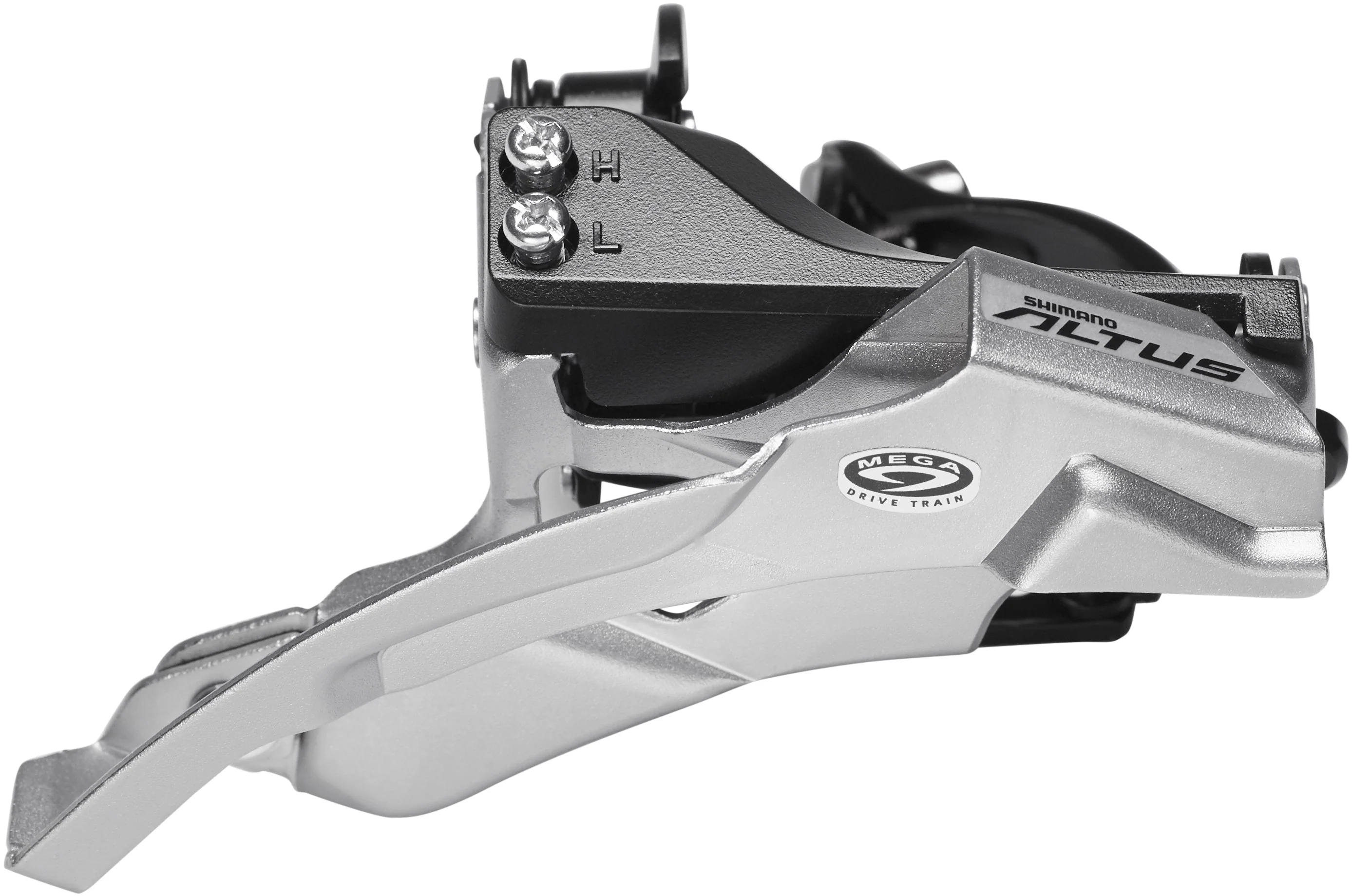 Shimano Altus FD-M370 Umwerfer 3x9-fach Schelle Dual-Pull schwarz/silber