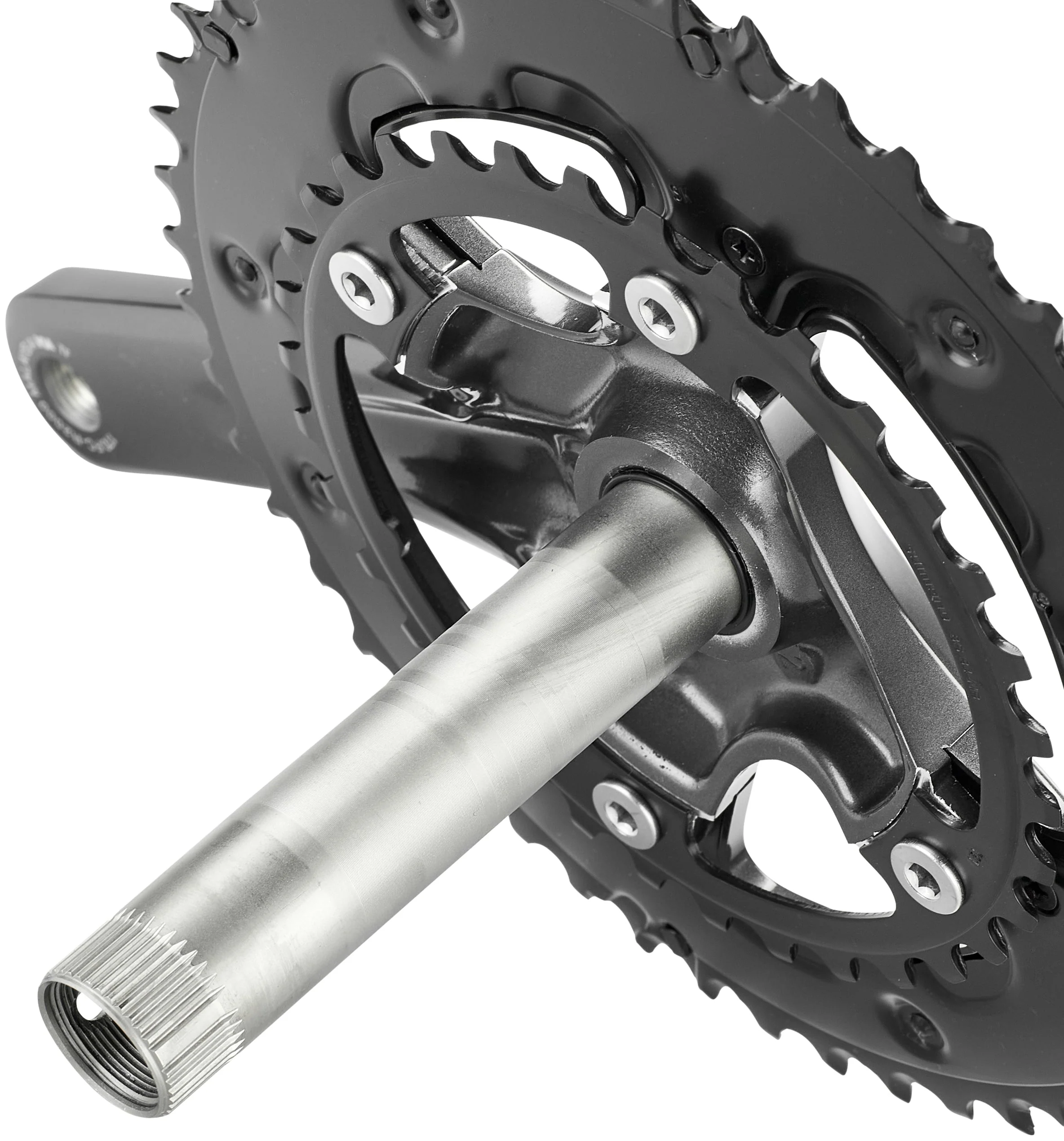 Shimano Claris FC-R2000 Kurbelgarnitur 2x8-fach 50-34 Zähne grau - Image 6