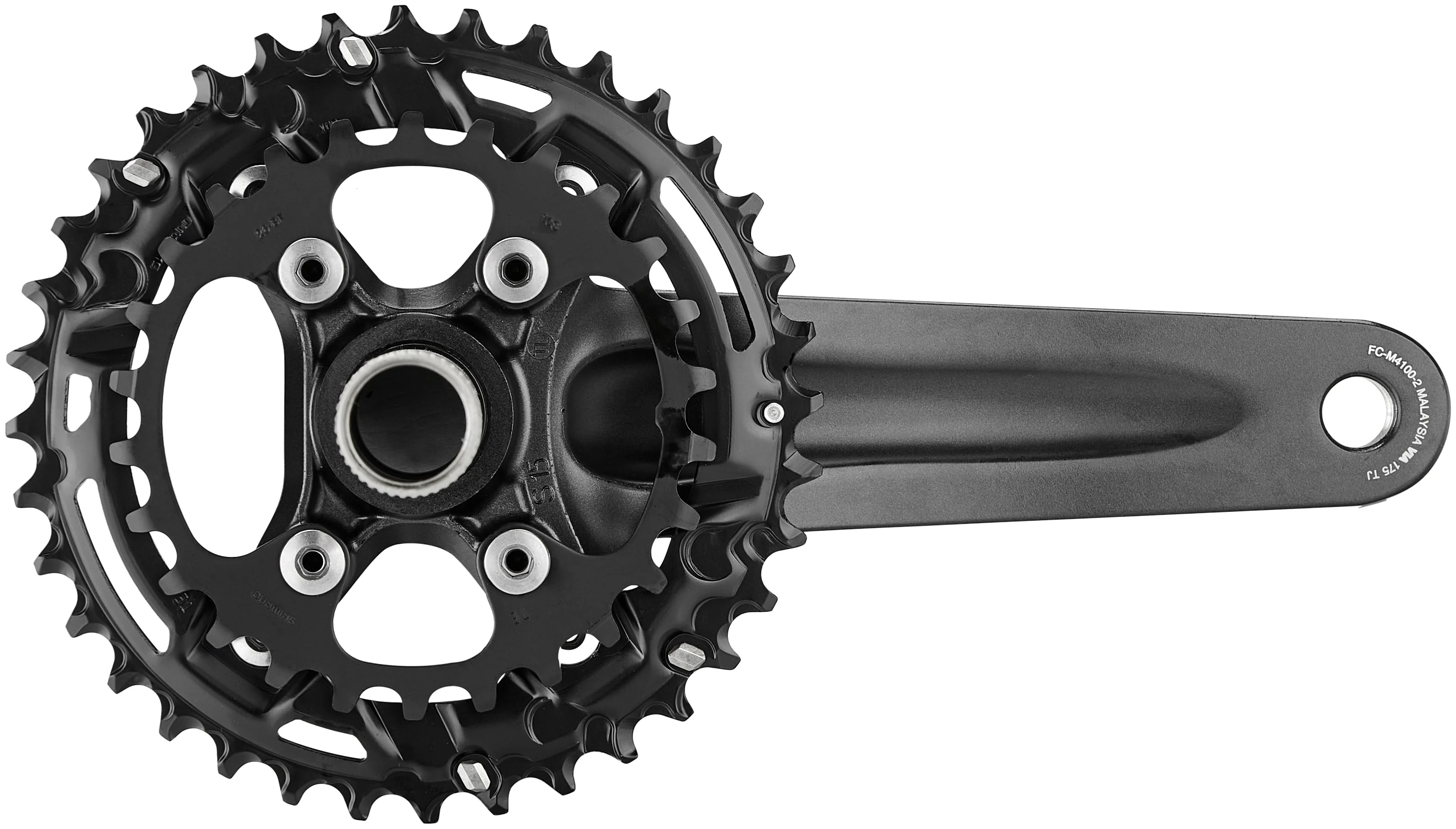 Shimano Deore FC-M4100 Kurbelgarnitur 2x10-fach 26/36Z 48,8mm - Image 2