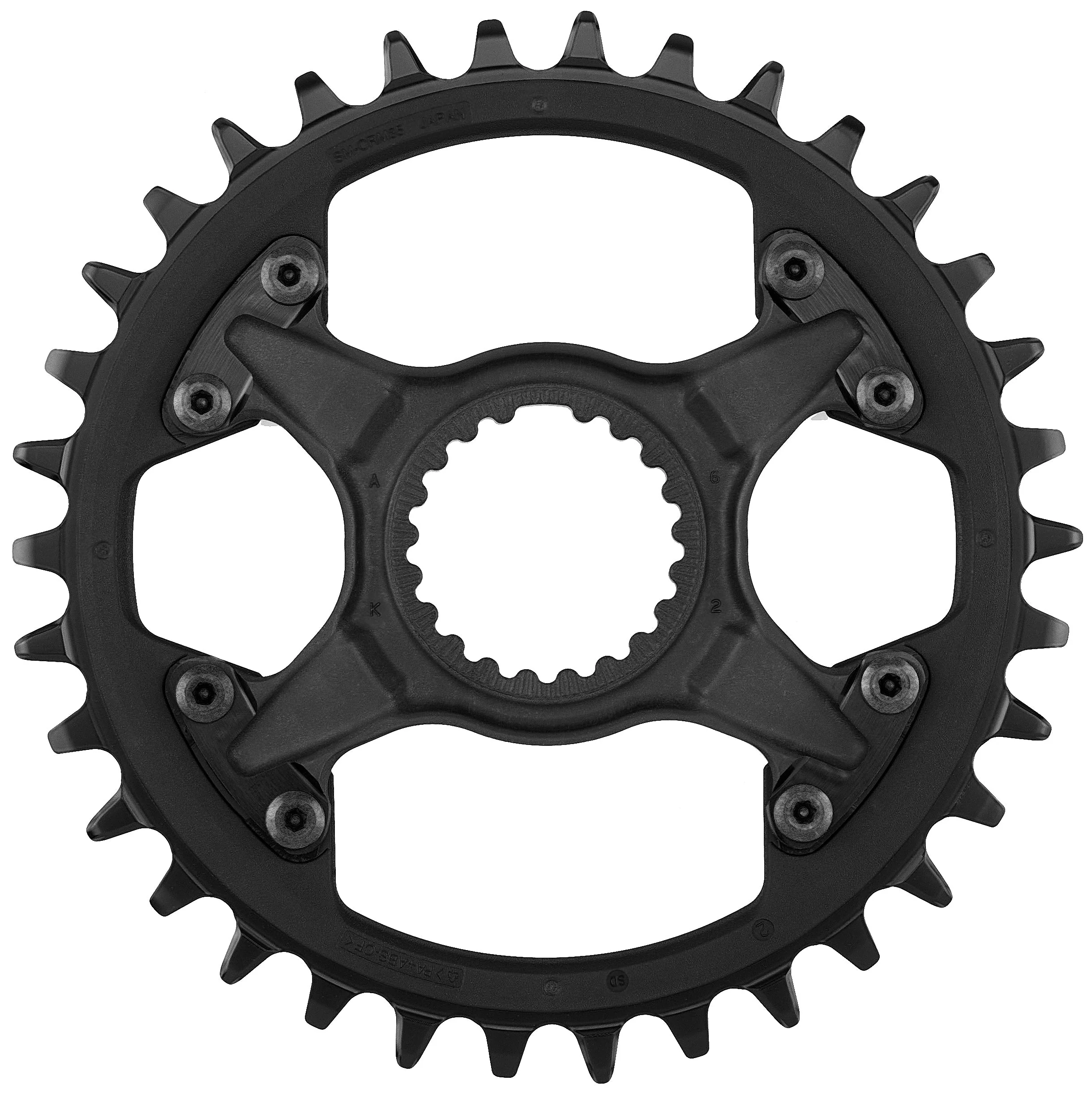 Shimano Deore XT SM-CRM85 Kettenblatt DM 1x12-fach für FC-M8100 | FC-M8120 | FC-M8130 schwarz - Image 4