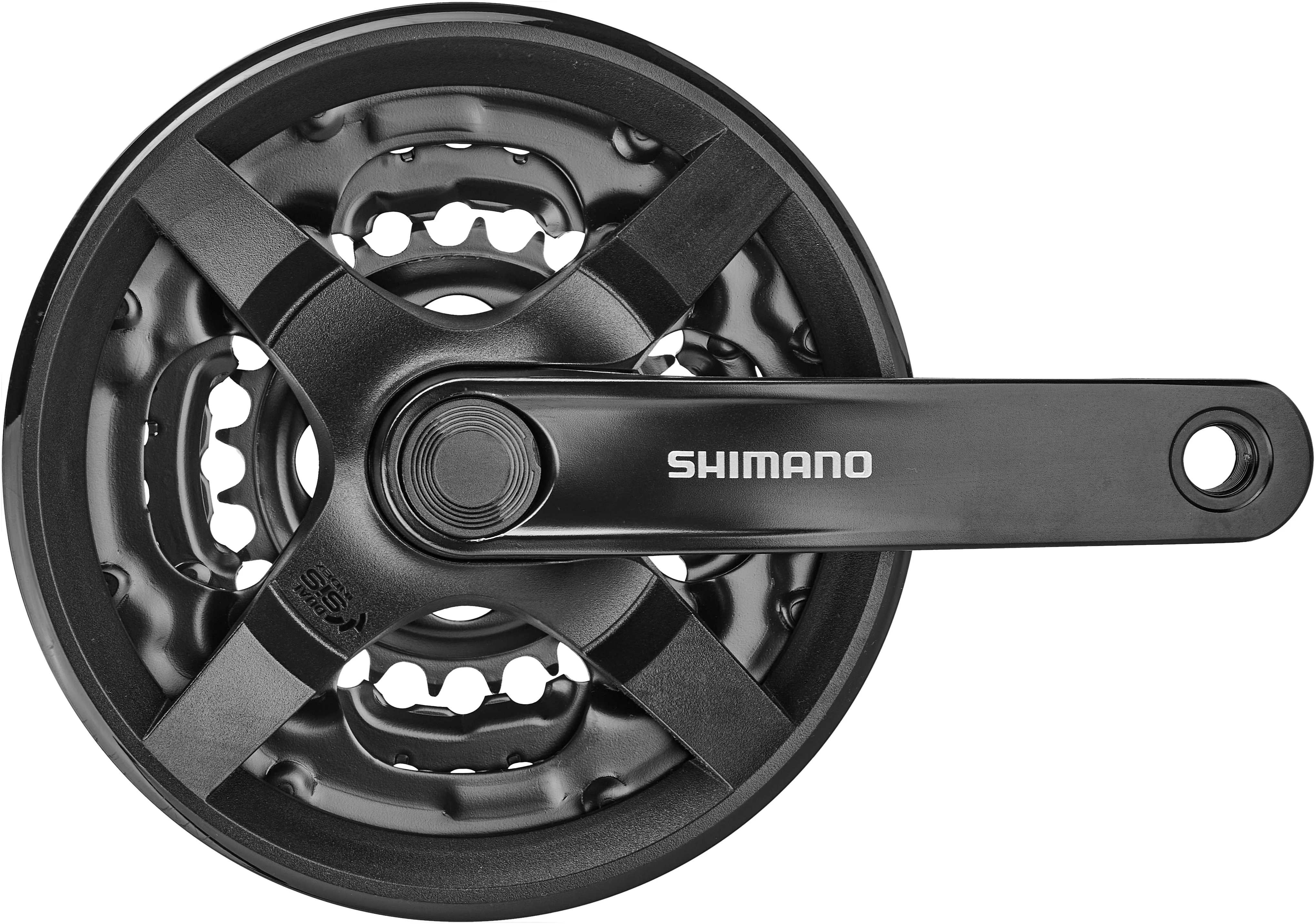 Shimano FC-TY301 Kurbelgarnitur Vierkant 6/7/8-fach 42/34/24 Zähne schwarz - Image 4