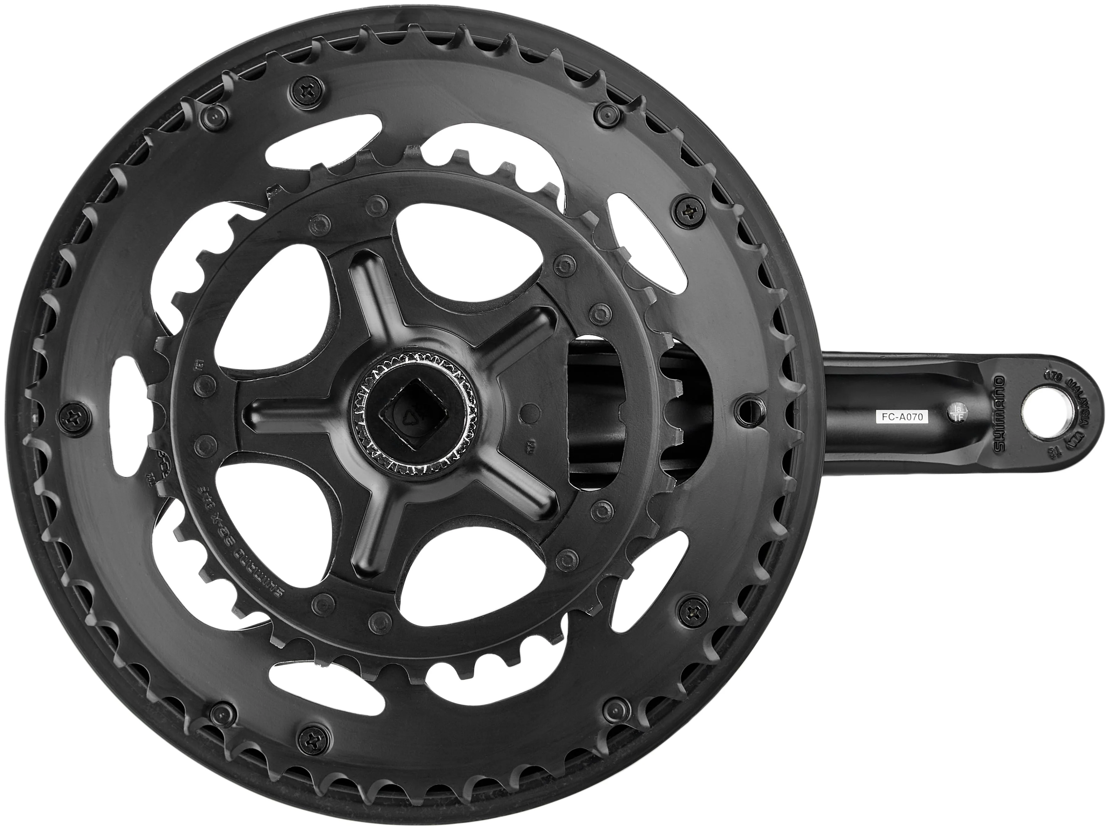 Shimano Tourney FC-A070 Kurbelgarnitur 7/8-fach Kettenschutzring schwarz - Image 3