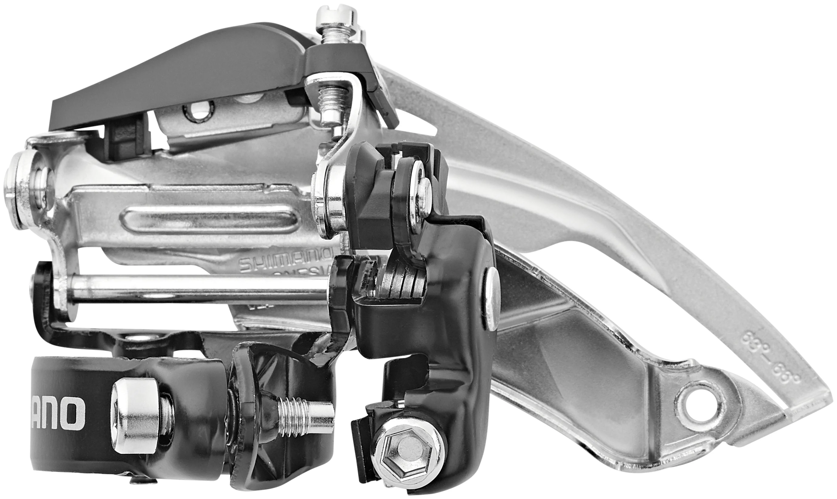Shimano Tourney FD-TY710 Umwerfer Schelle Top Swing 63-66° 7/8-fach - Image 2