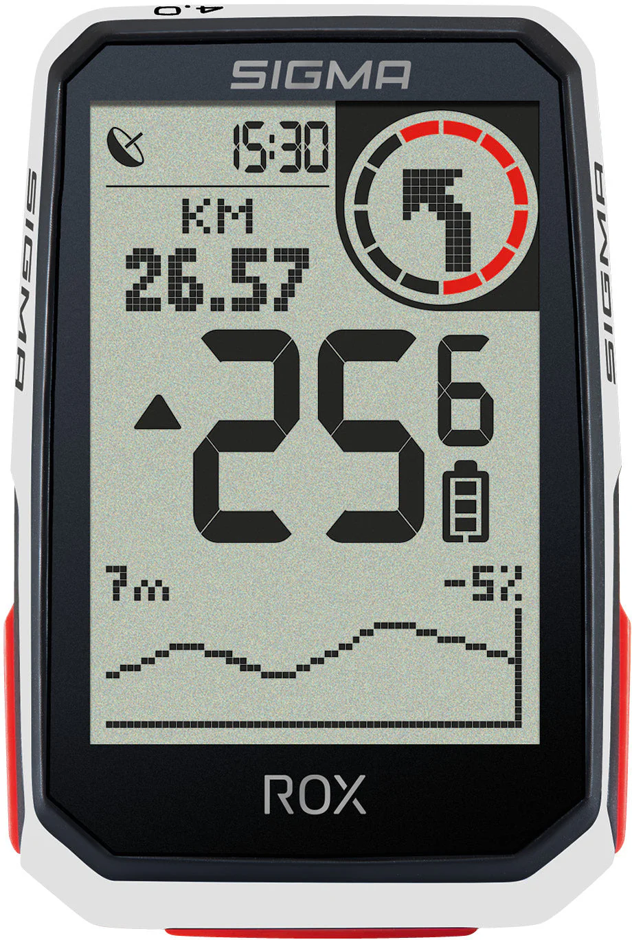 Sigma ROX 4.0 Fahrradcomputer Set inkl. Vorbauhalterung + Pulsgurt weiß - Image 2