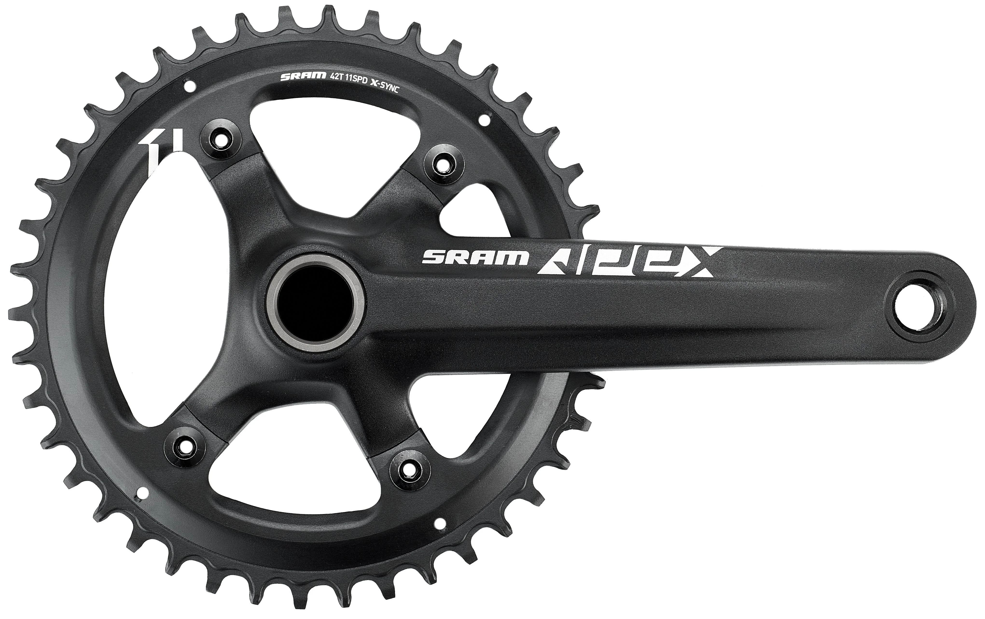 SRAM Apex 1 Kurbelgarnitur 42 Zähne 11-fach schwarz