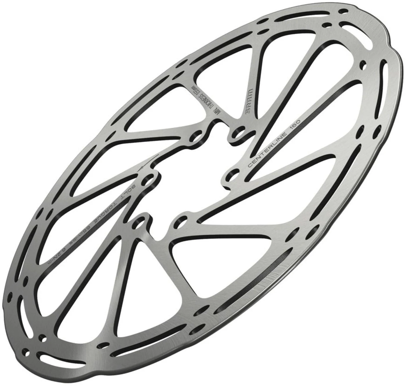 SRAM Centerline Rounded Bremsscheibe einteilig silber - Image 3