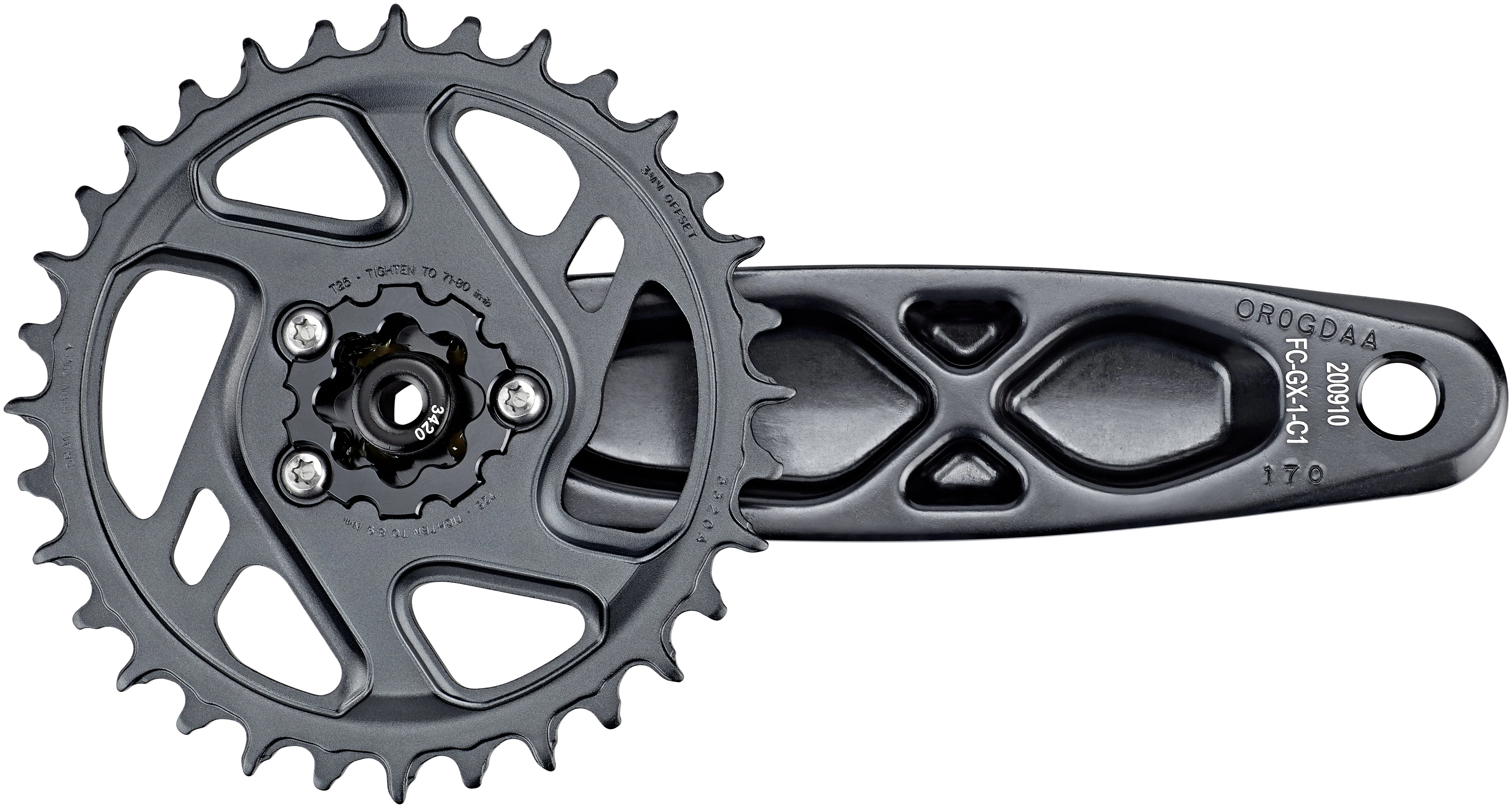 SRAM GX Eagle SuperBoost+ DUB Kurbelgarnitur 12-fach 32 Zähne DM grau - Image 2