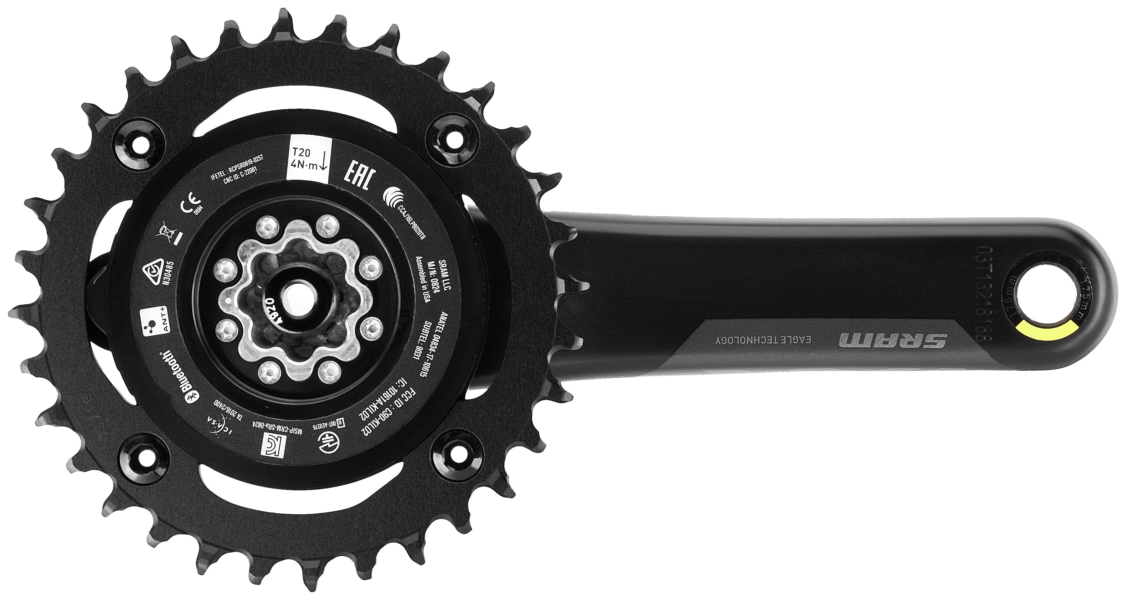 SRAM Quarq XX1 Eagle Powermeter Kurbelgarnitur 12-fach 32Z DUB Boost - Image 2