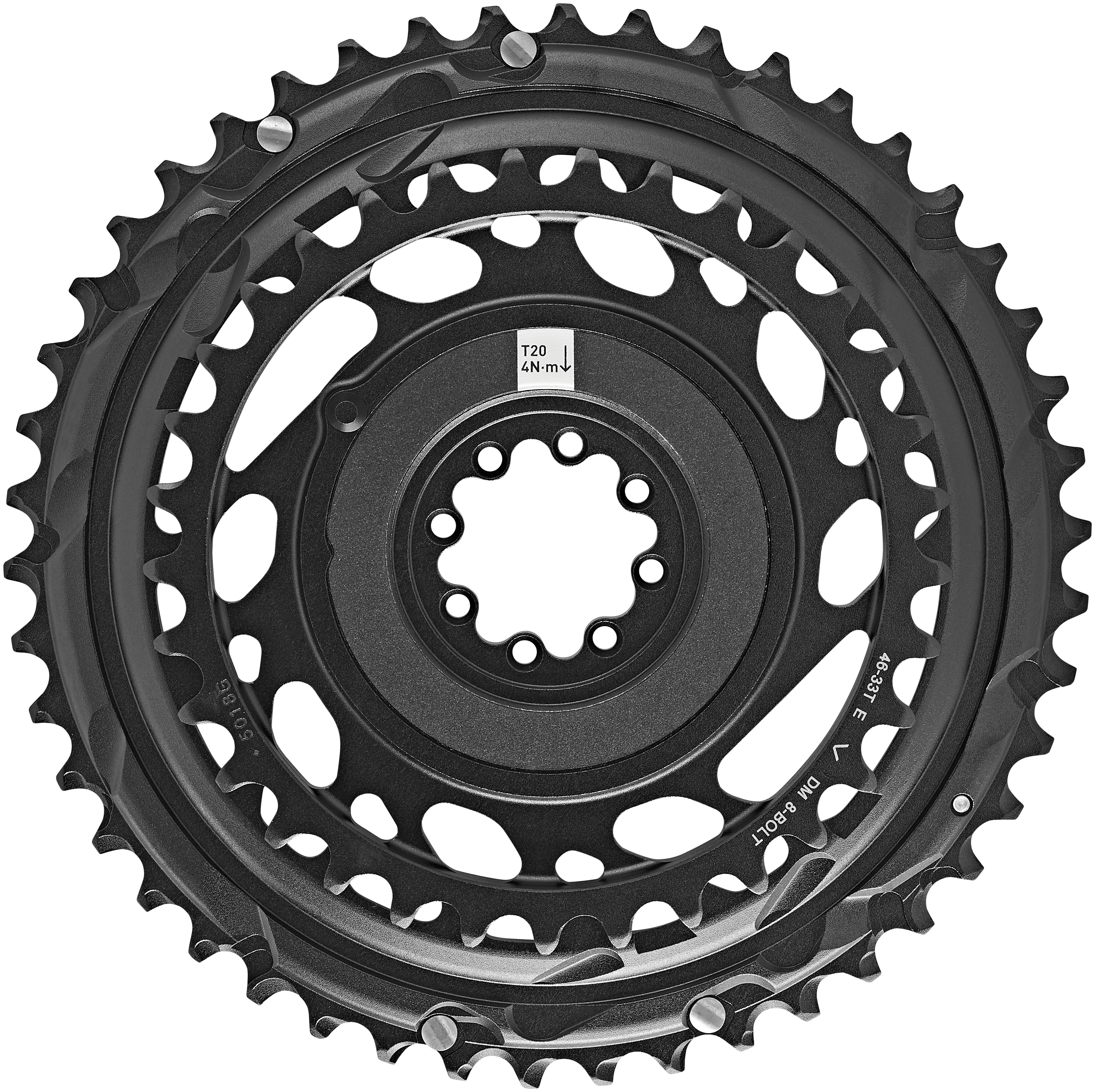 SRAM RED Road Kettenblatt Direct Mount 2x12-fach schwarz/silber - Image 2