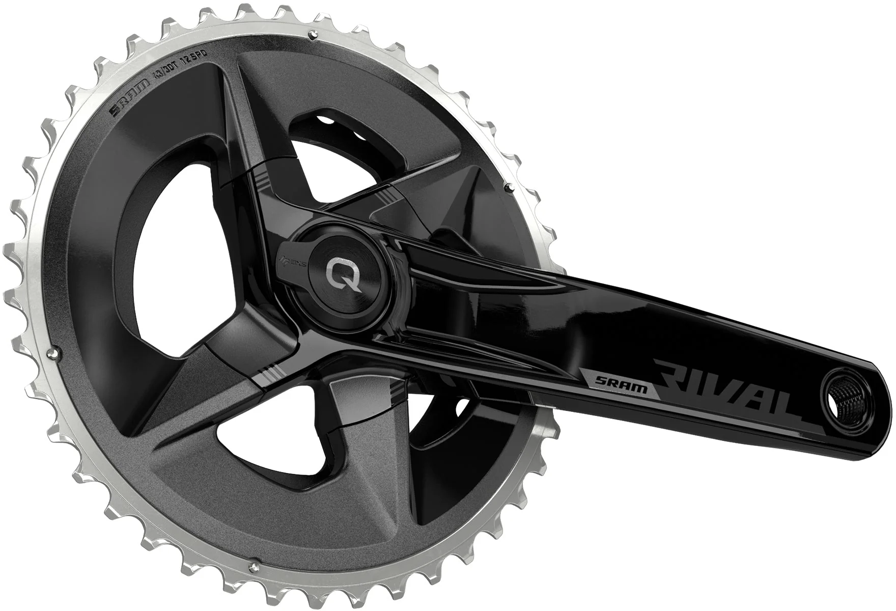SRAM Rival AXS D1 DUB Wide Kurbelgarnitur 2x12-fach 43/30Z schwarz - Image 2