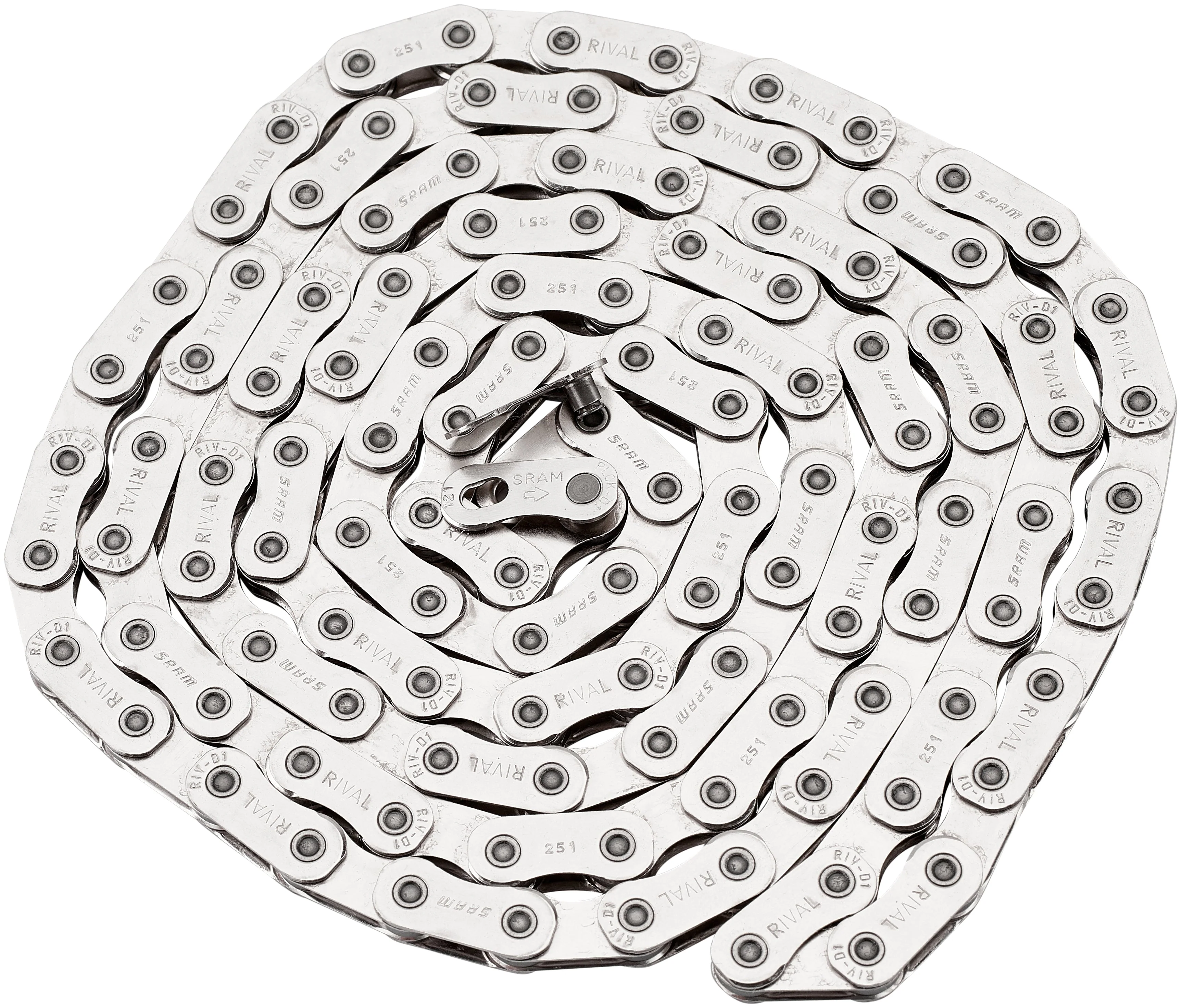 SRAM Rival AXS D1 Kette 12-fach 120 Kettenglieder mit Flattop PowerLock silber - Image 2