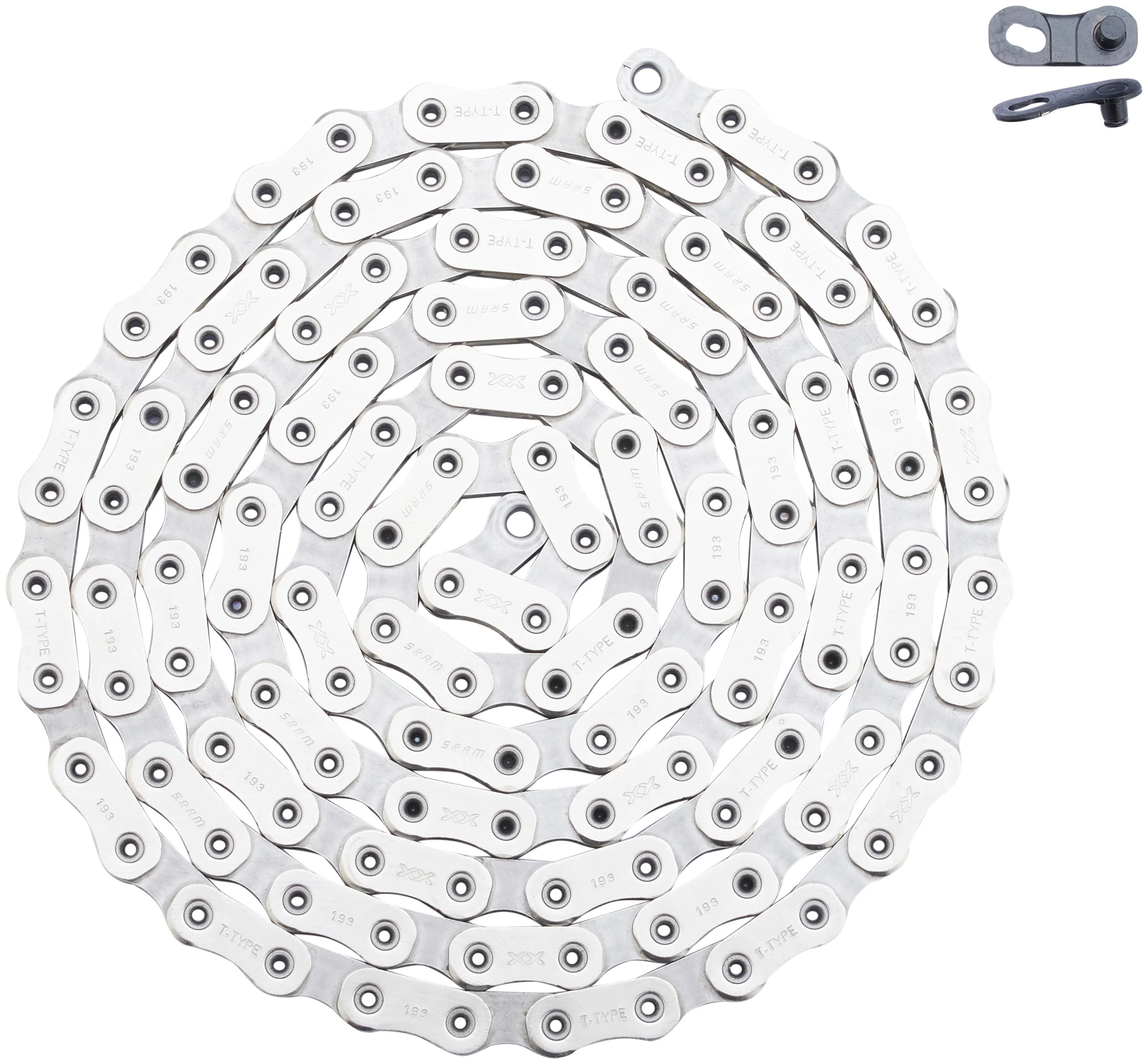SRAM XX Eagle T-Type Kette 12-fach 126 Kettenglieder inkl. PowerLock silber - Image 2