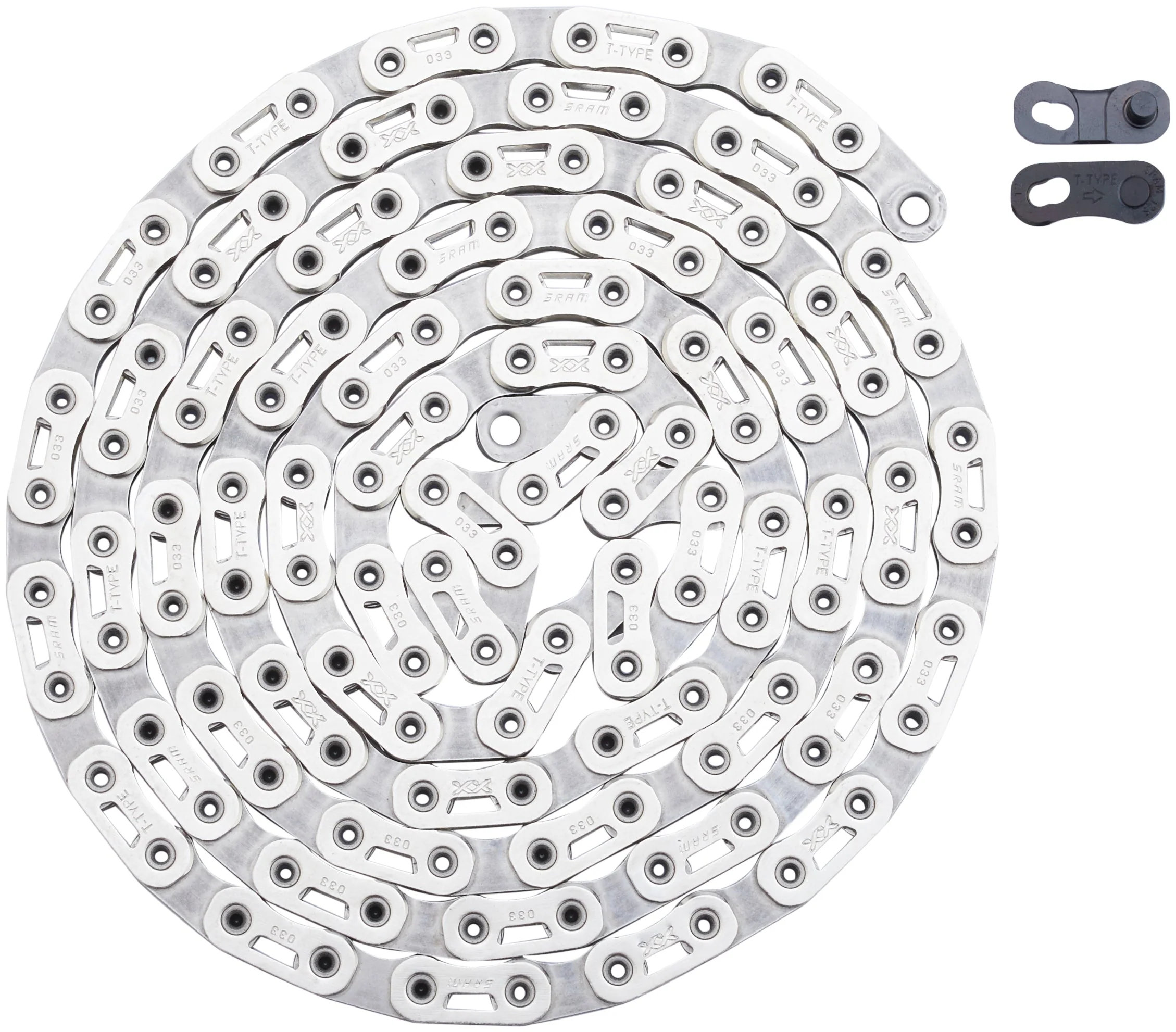 SRAM XX SL Eagle T-Type Kette 12-fach 126 Kettenglieder inkl. PowerLock silber - Image 2