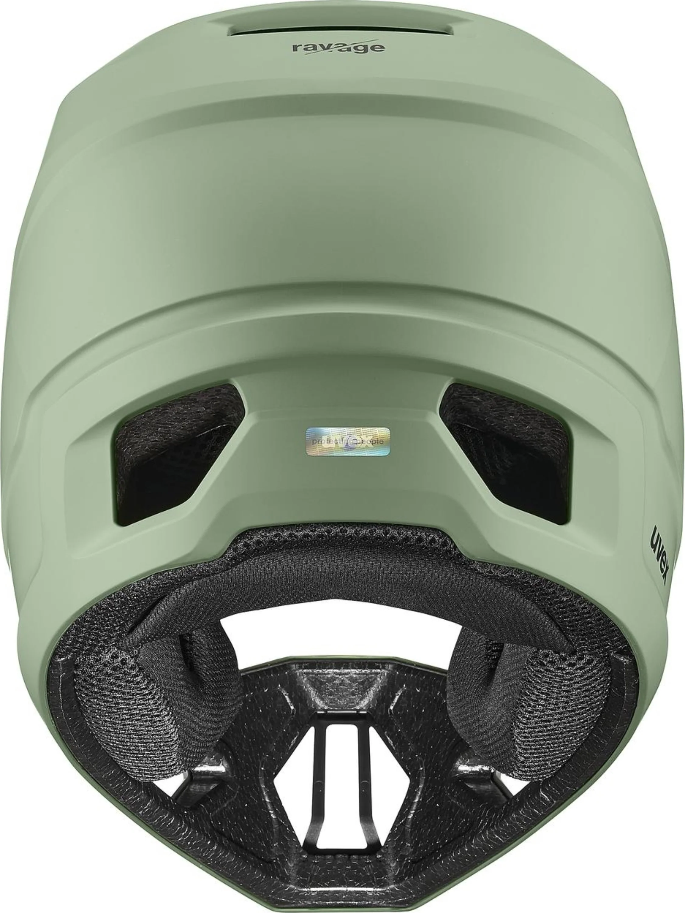 uvex Ravage Fullface Helm Moss Green-Black Matt - Image 3
