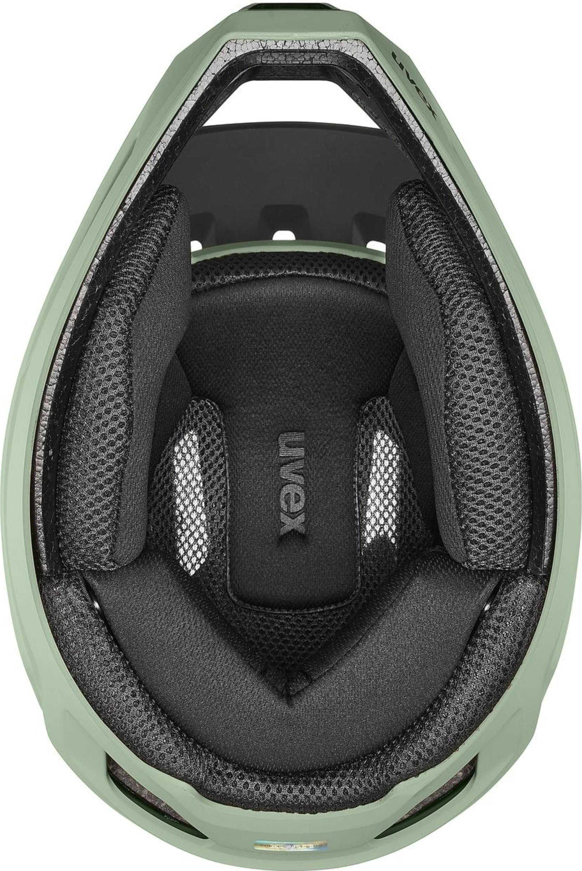 uvex Ravage Fullface Helm Moss Green-Black Matt - Image 4