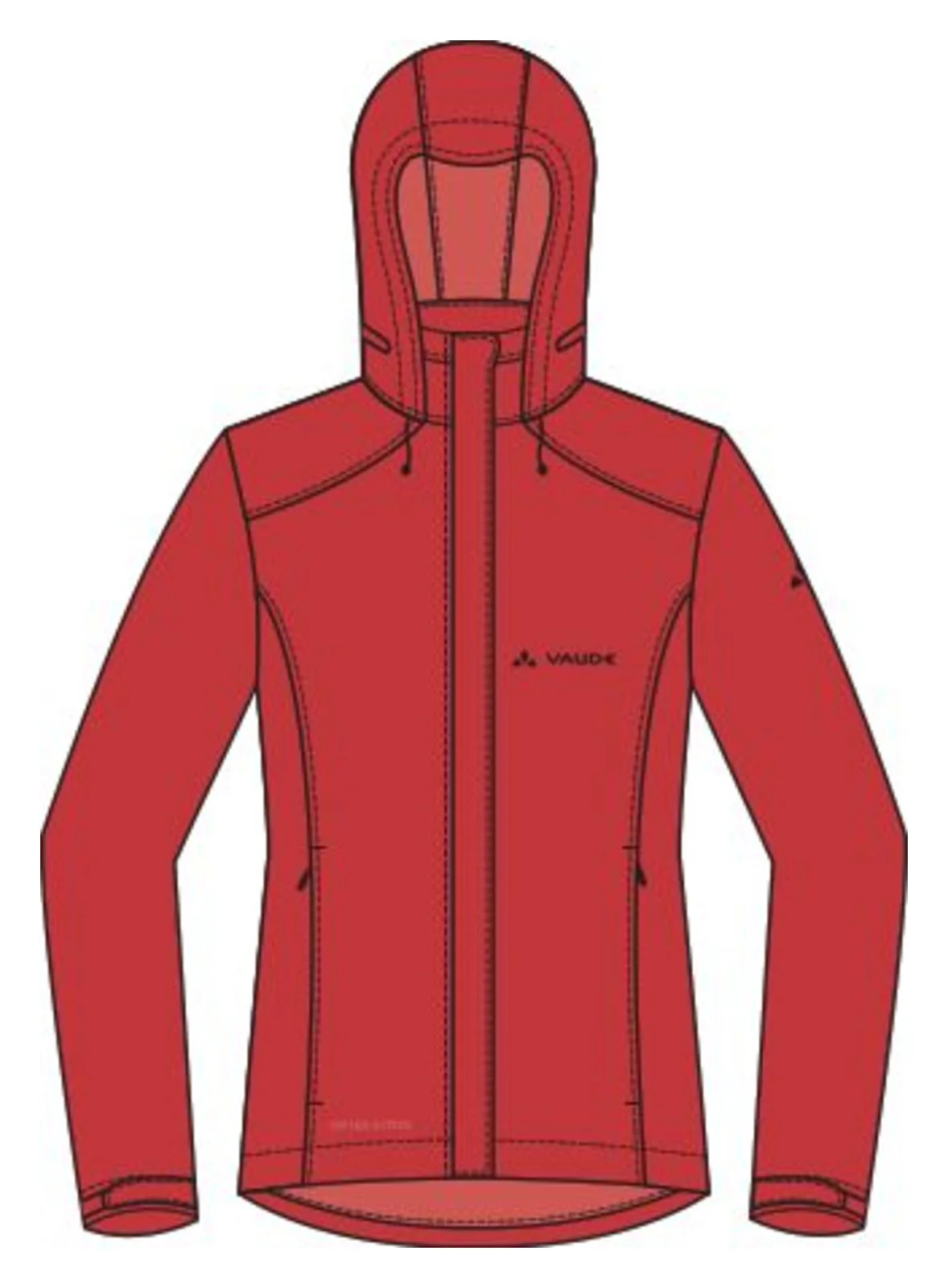 VAUDE Escape Bike Light Jacket Damen rot - Image 9